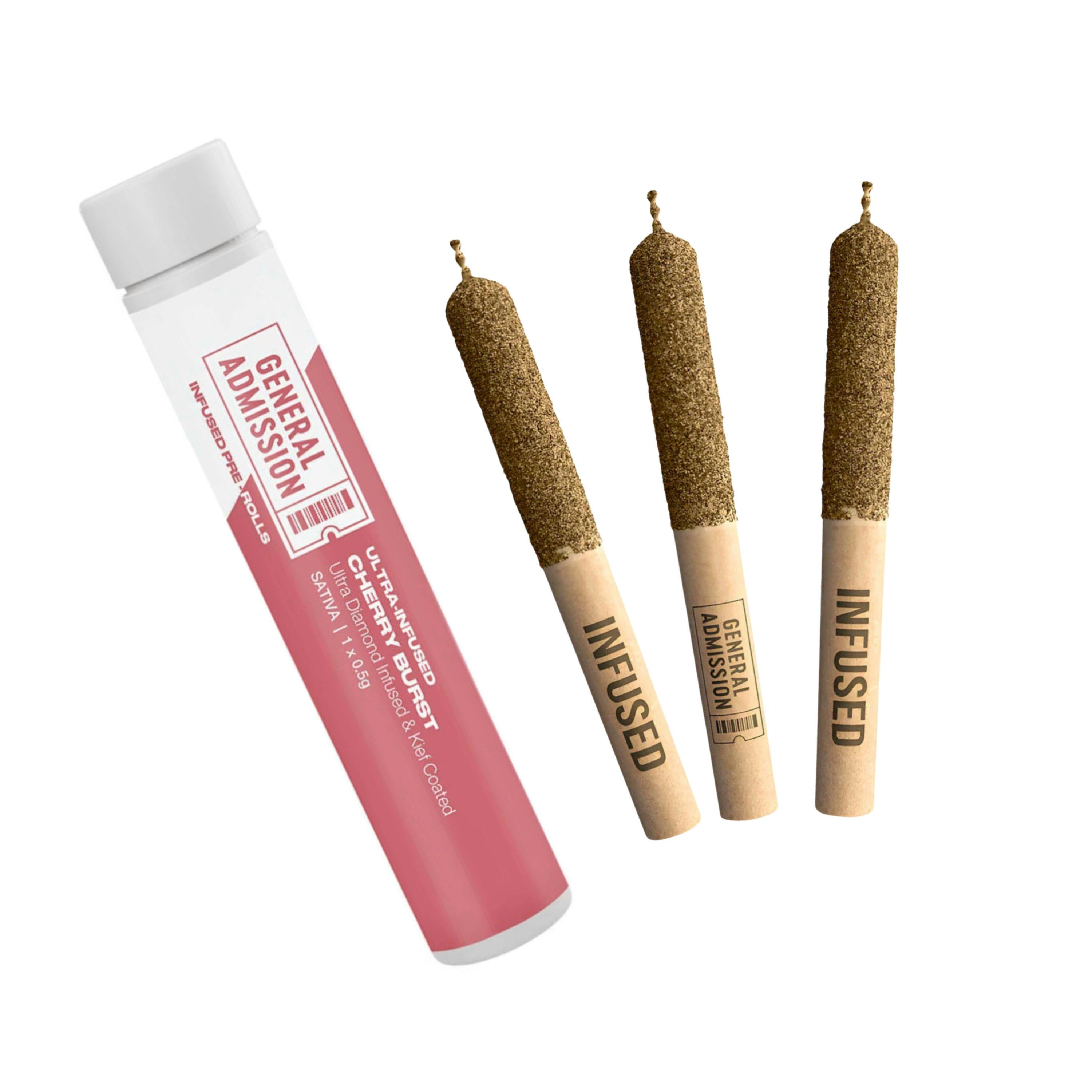 Cherry Burst Diamond Infused Pre-Roll 3x0.5g by General Admission