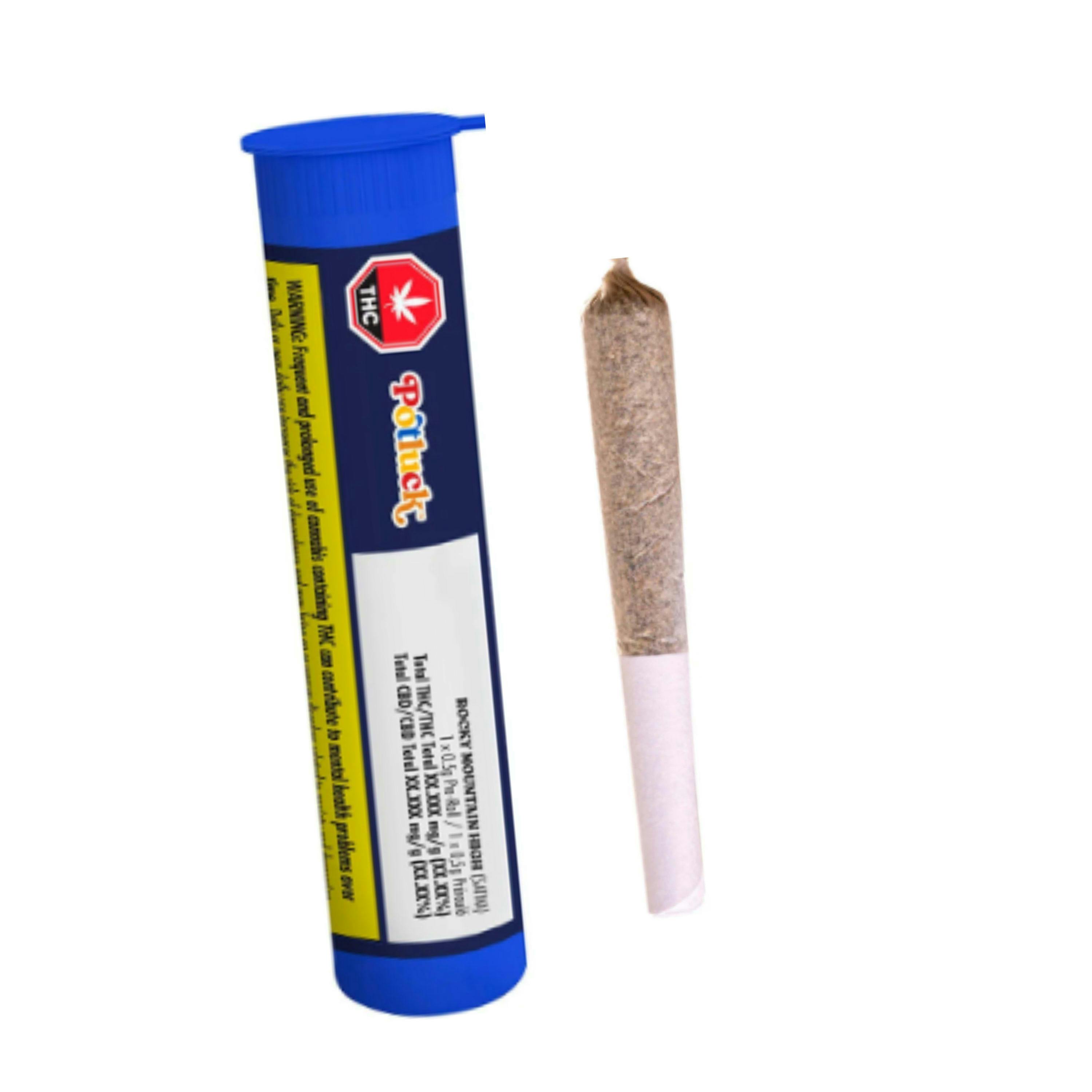 Rocky Mountain High Pre-Roll 1x0.5g Pre-Roll by Potluck