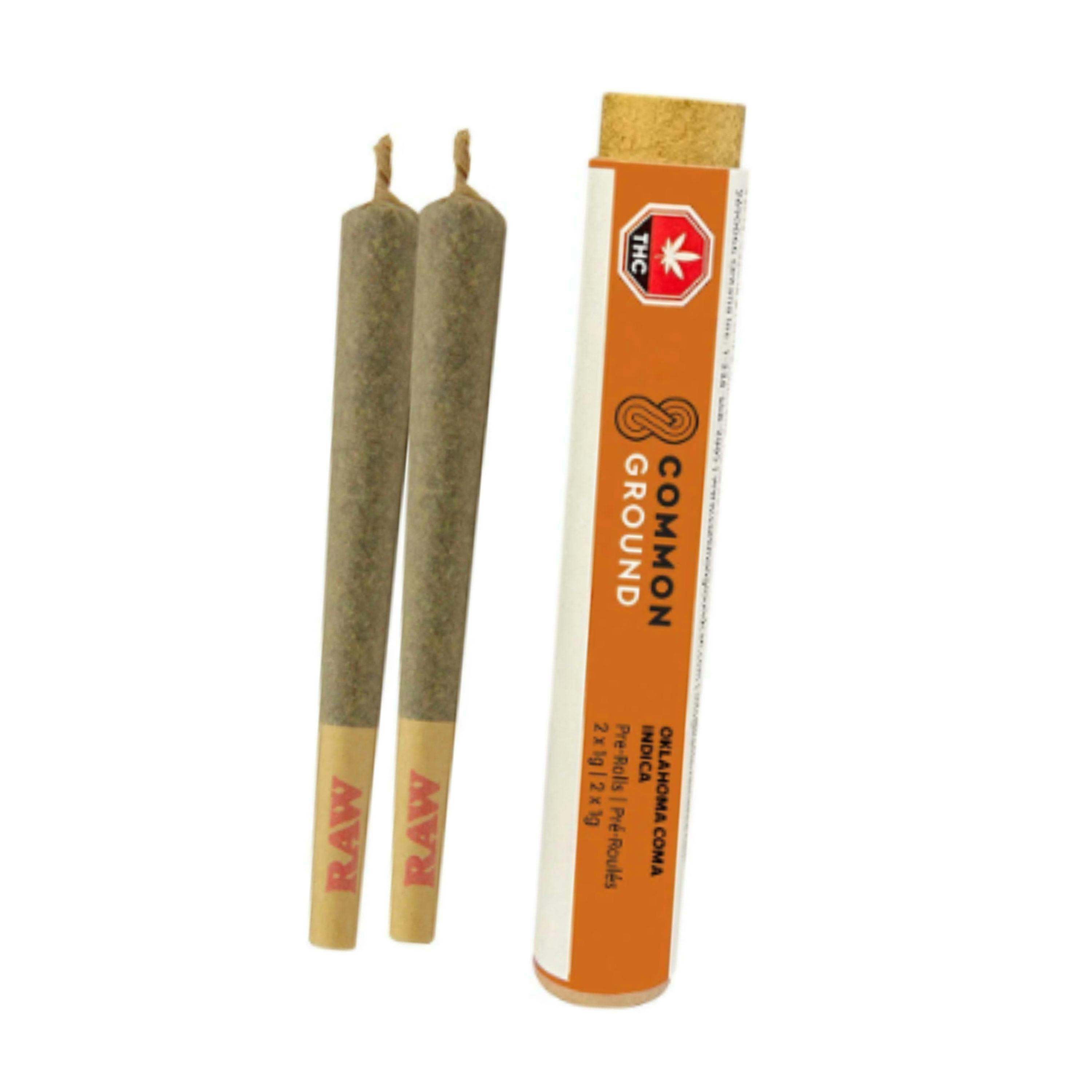 Oklahoma Coma Pre-Rolls 2x1g [Common Ground]