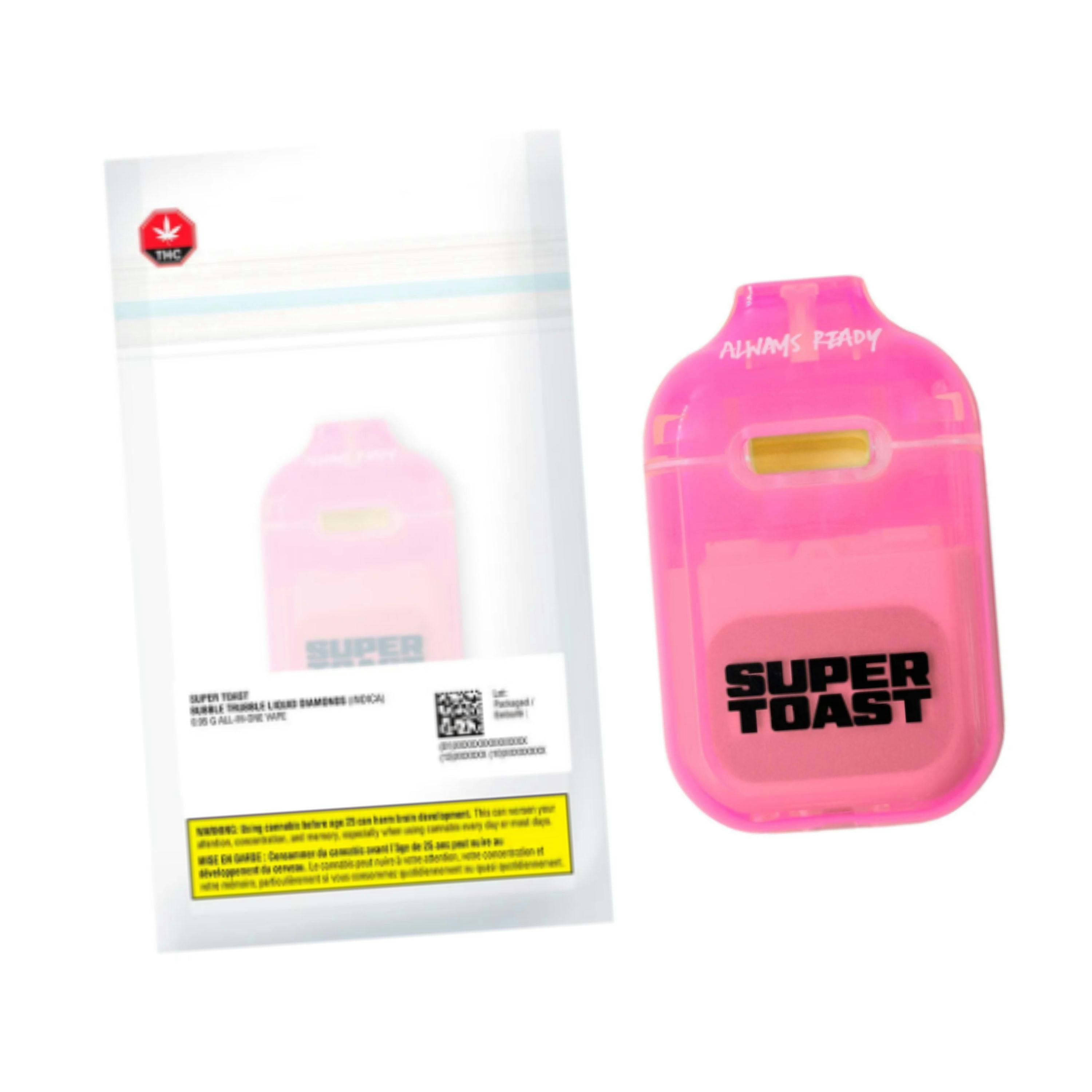 Bubble Trubble Liquid Diamonds AIO Vape 0.95g [Super Toast]
