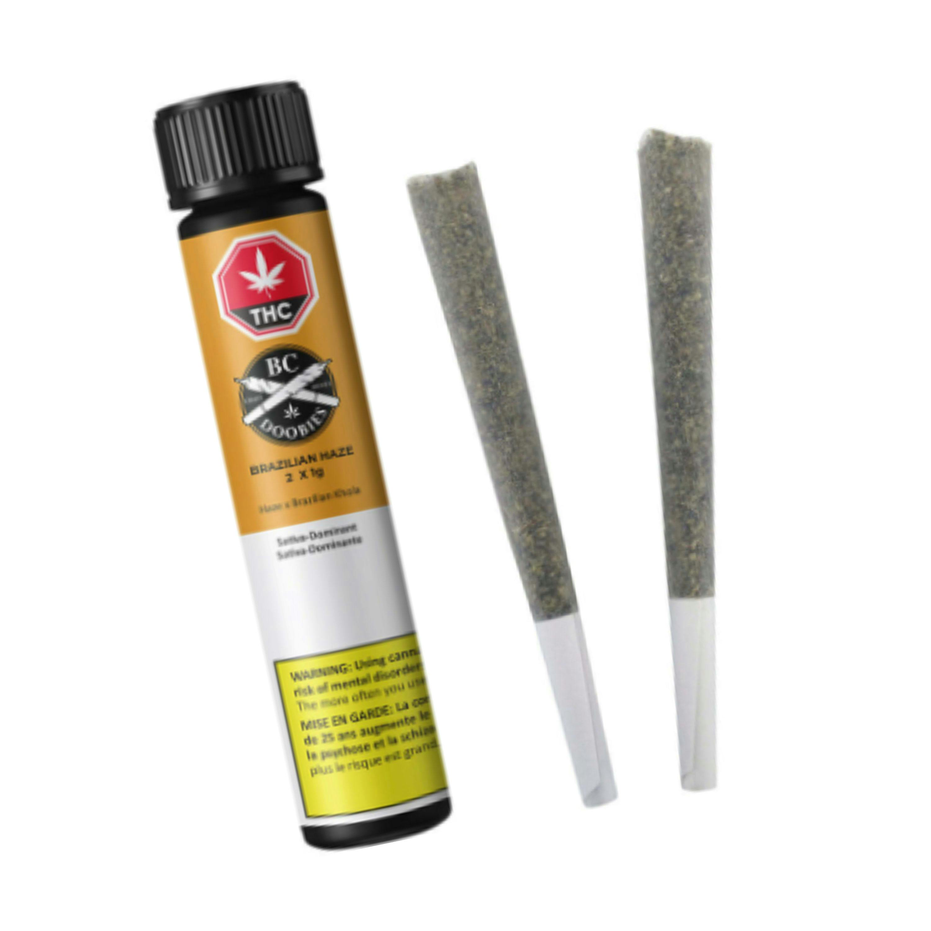 Brazilian Haze 2x1g Pre-Rolls [BC Doobies]