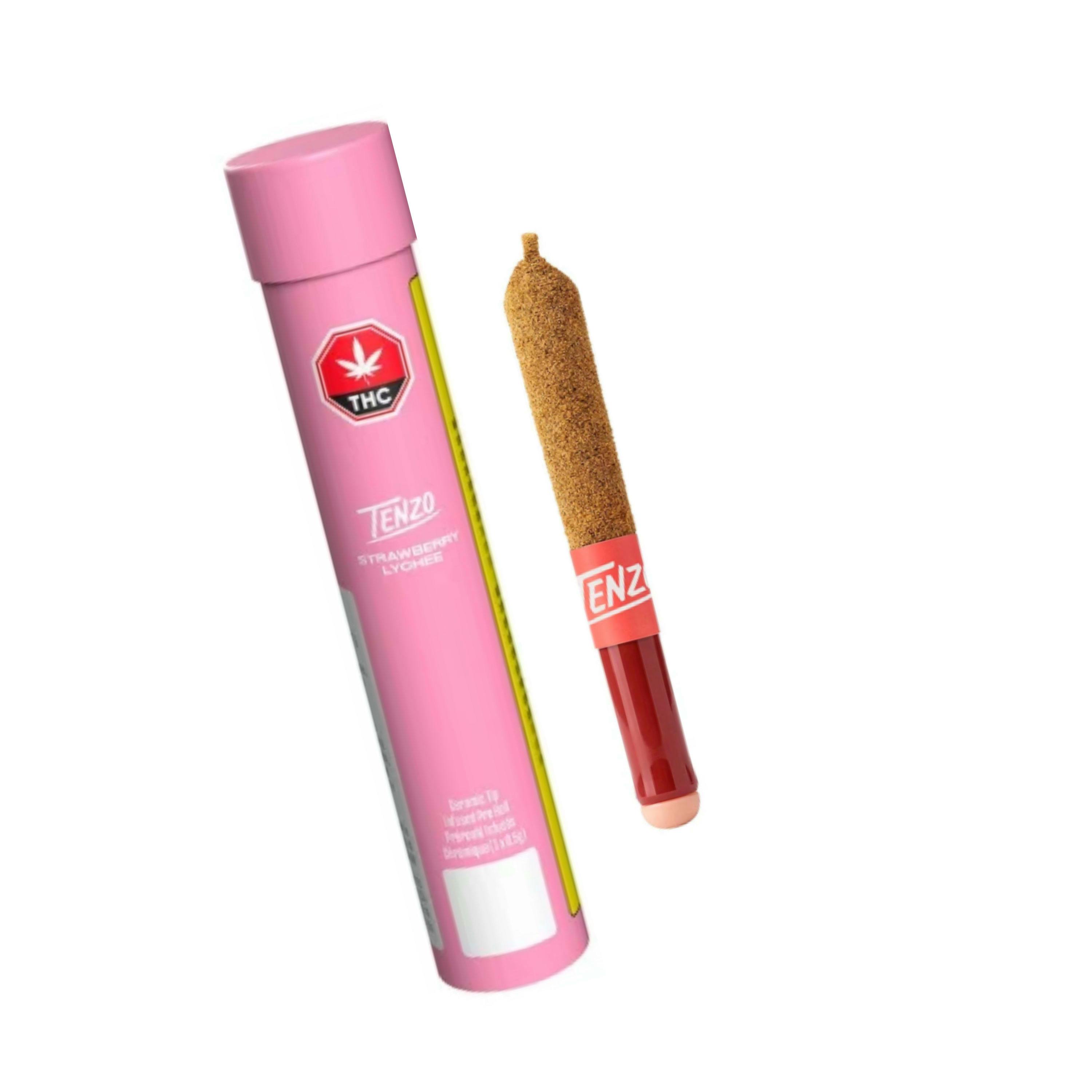 Strawberry Lychee Ceramic Tip Infused Pre-Roll 1x0.5g [Tenzo]