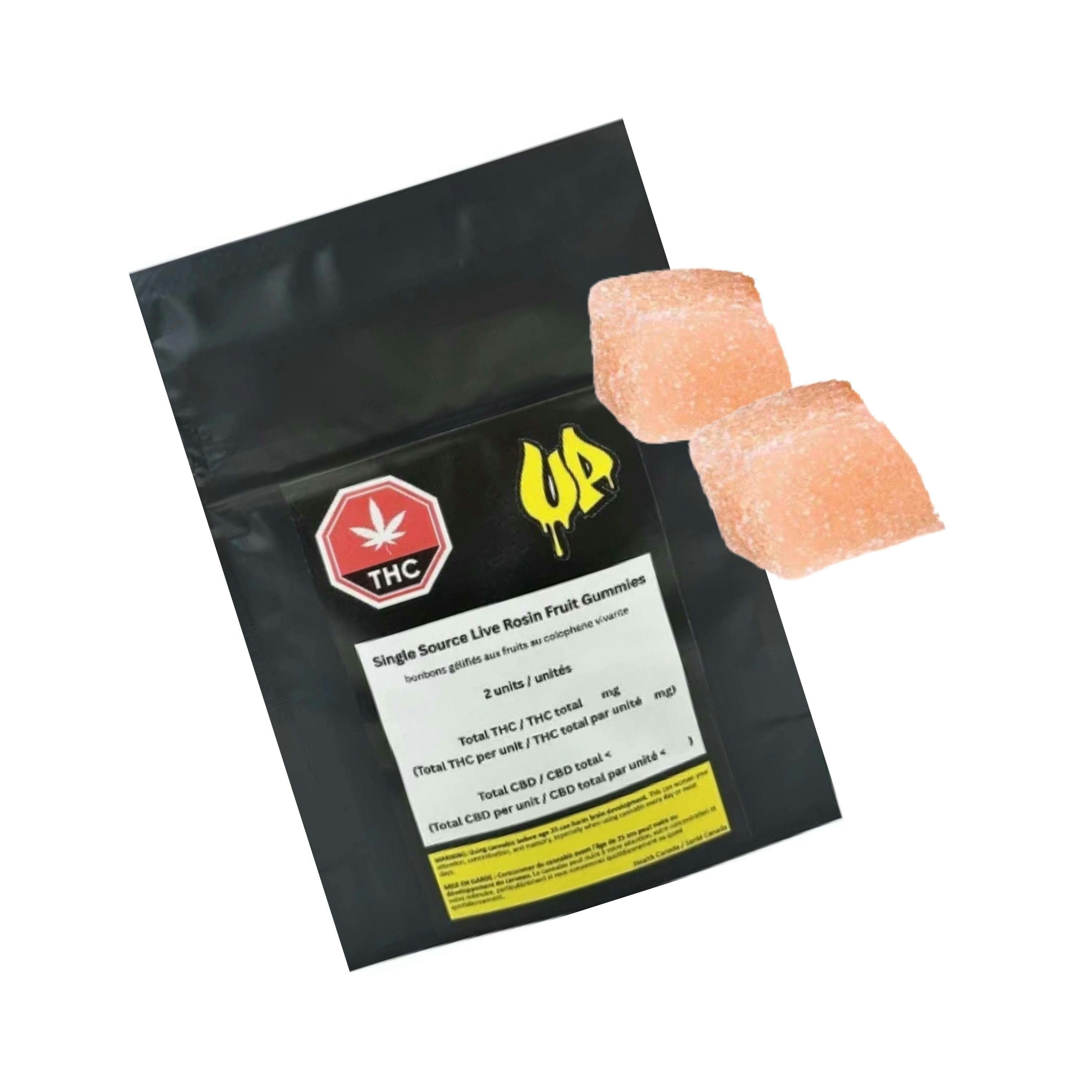 Single Source Live Rosin Fruit Gummies 2 Pack by Unlicensed Producer