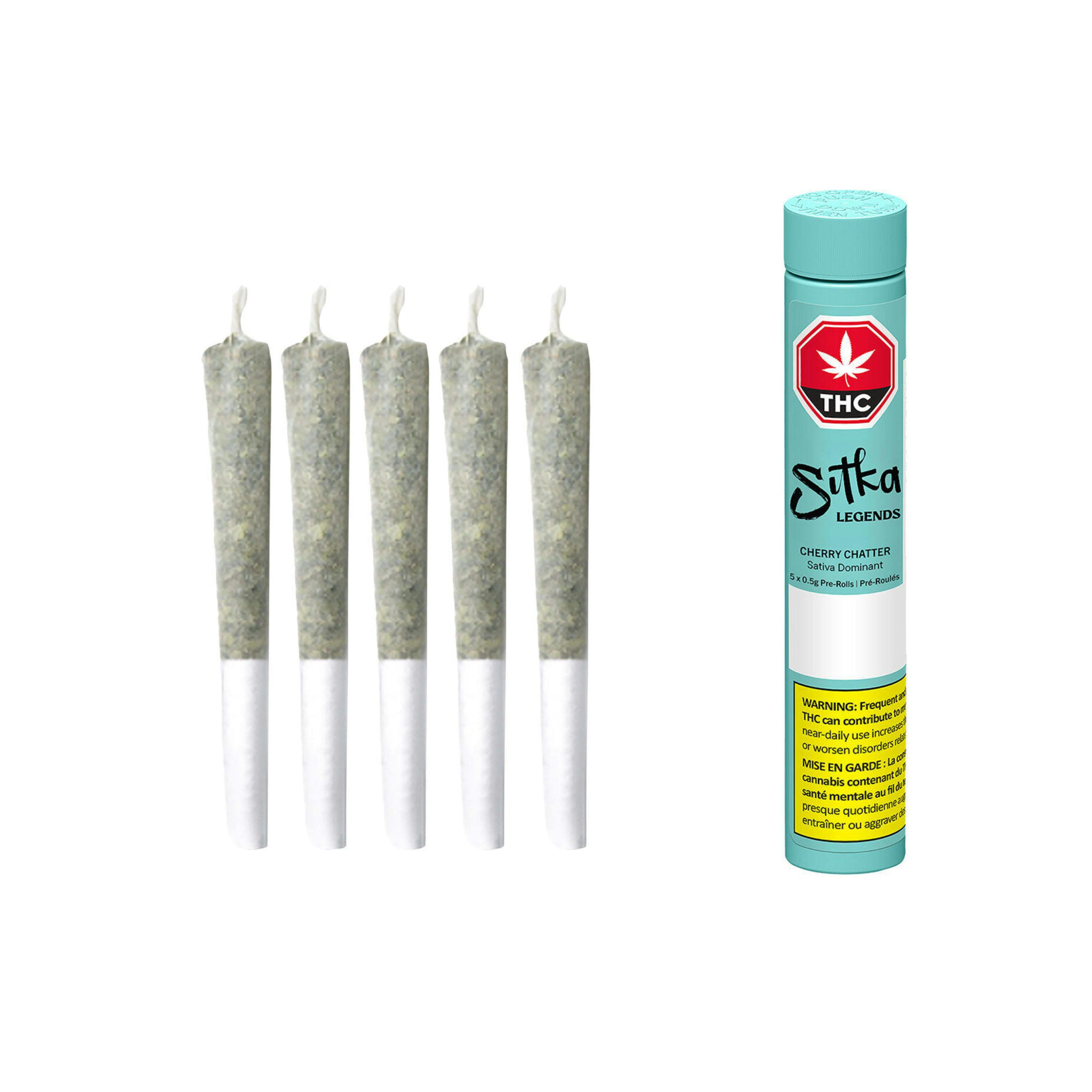 Cherry Chatter Pre-Rolls 5x0.5g [Sitka Legends]