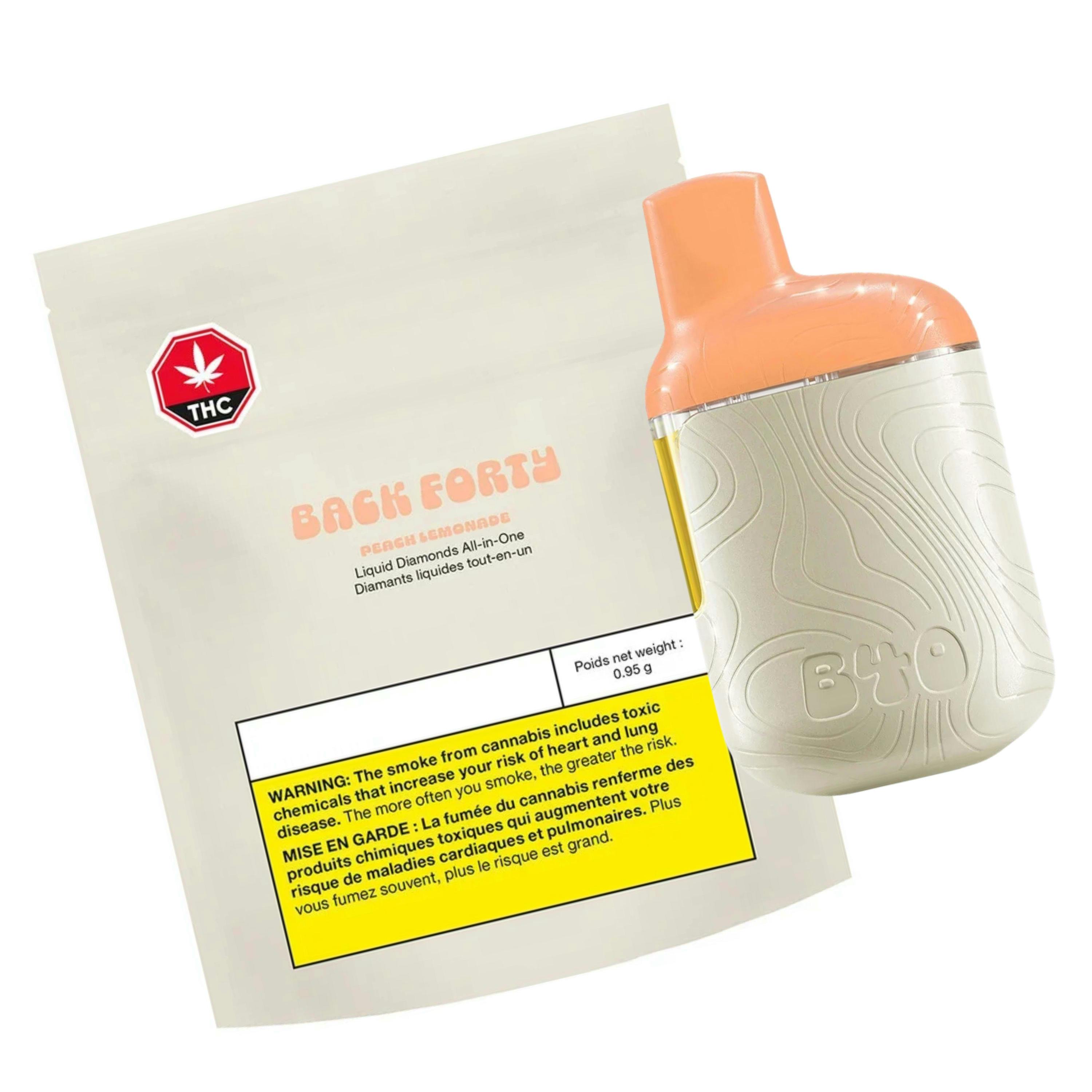 Peach Lemonade Disposable Pen 0.95g by Back Forty