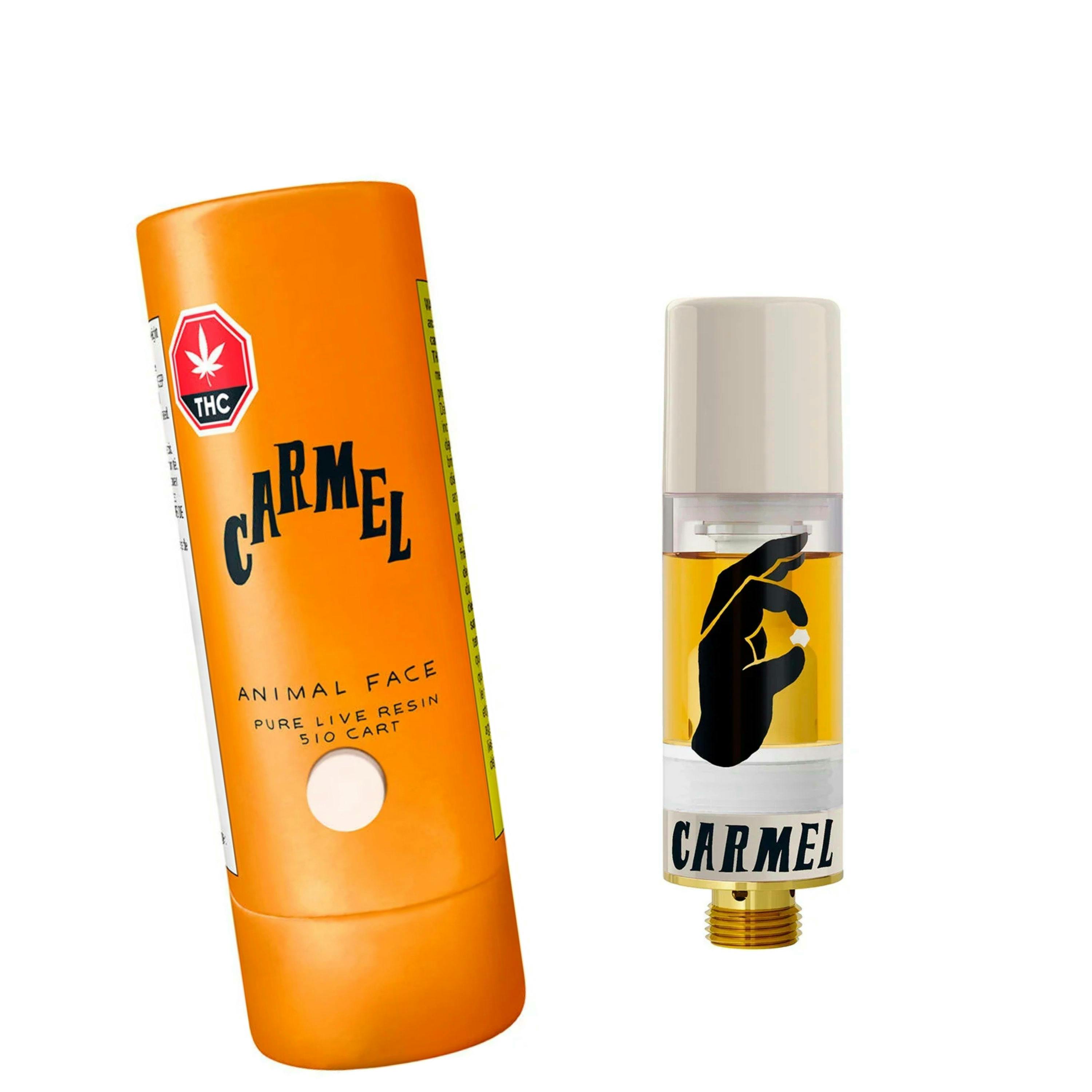 Carmel Animal Face Pure Live Resin 510 Cartridge 1g