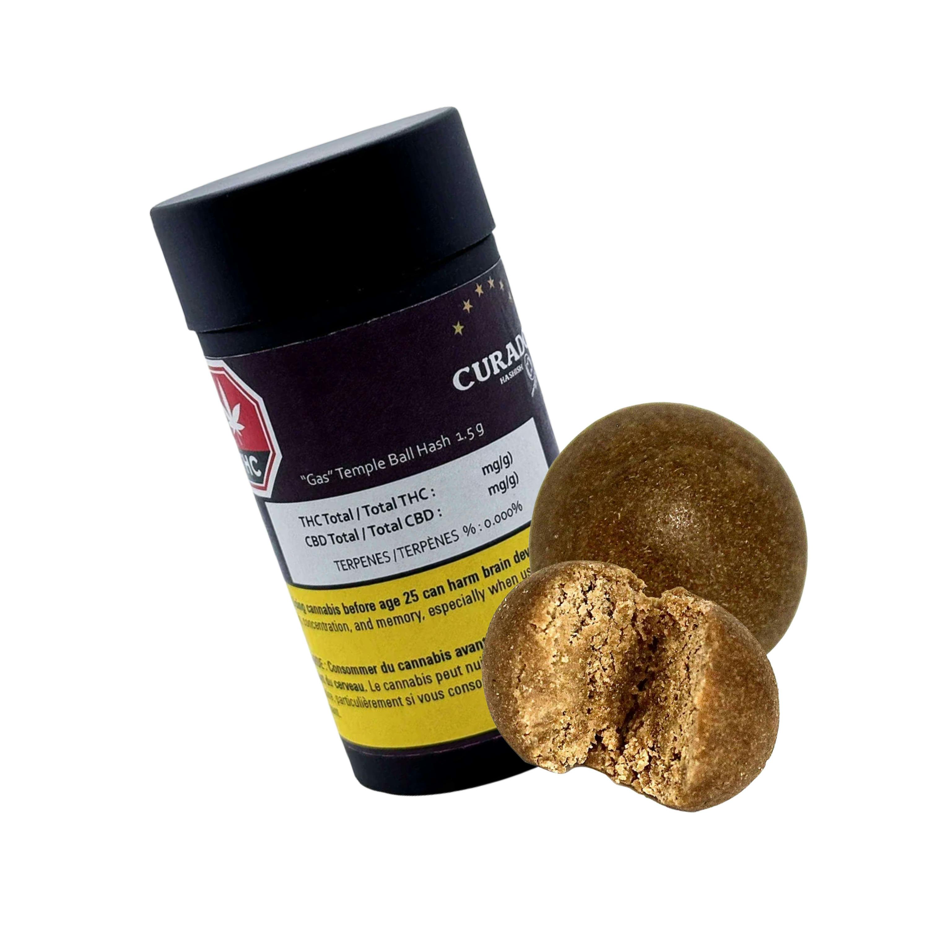 Gas Temple Ball Hash 1.5g Hash and Kief [Curado]