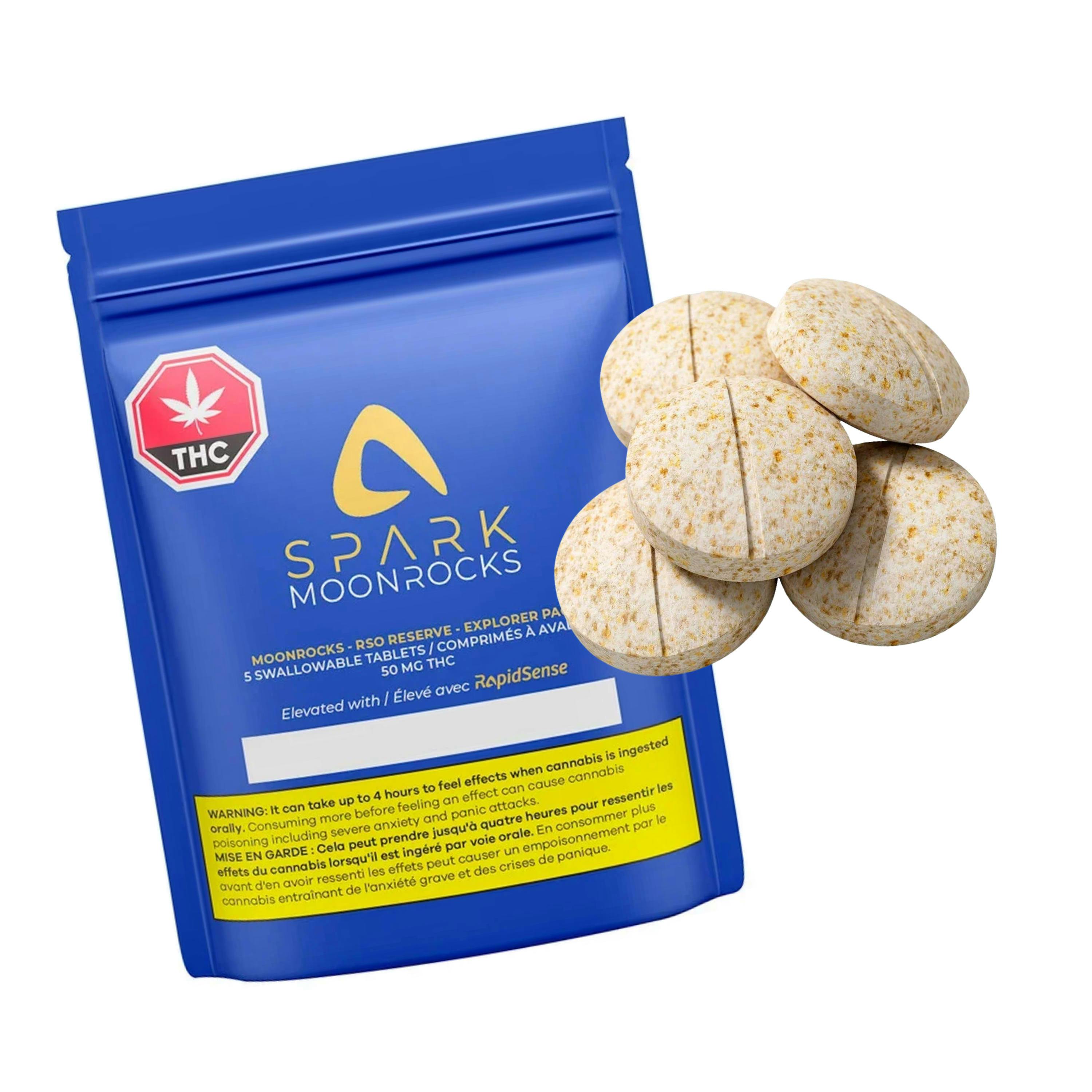 Explorer Pack SPARK THC Moonrocks - RSO Reserve - 5 caps Capsules [Aspire]