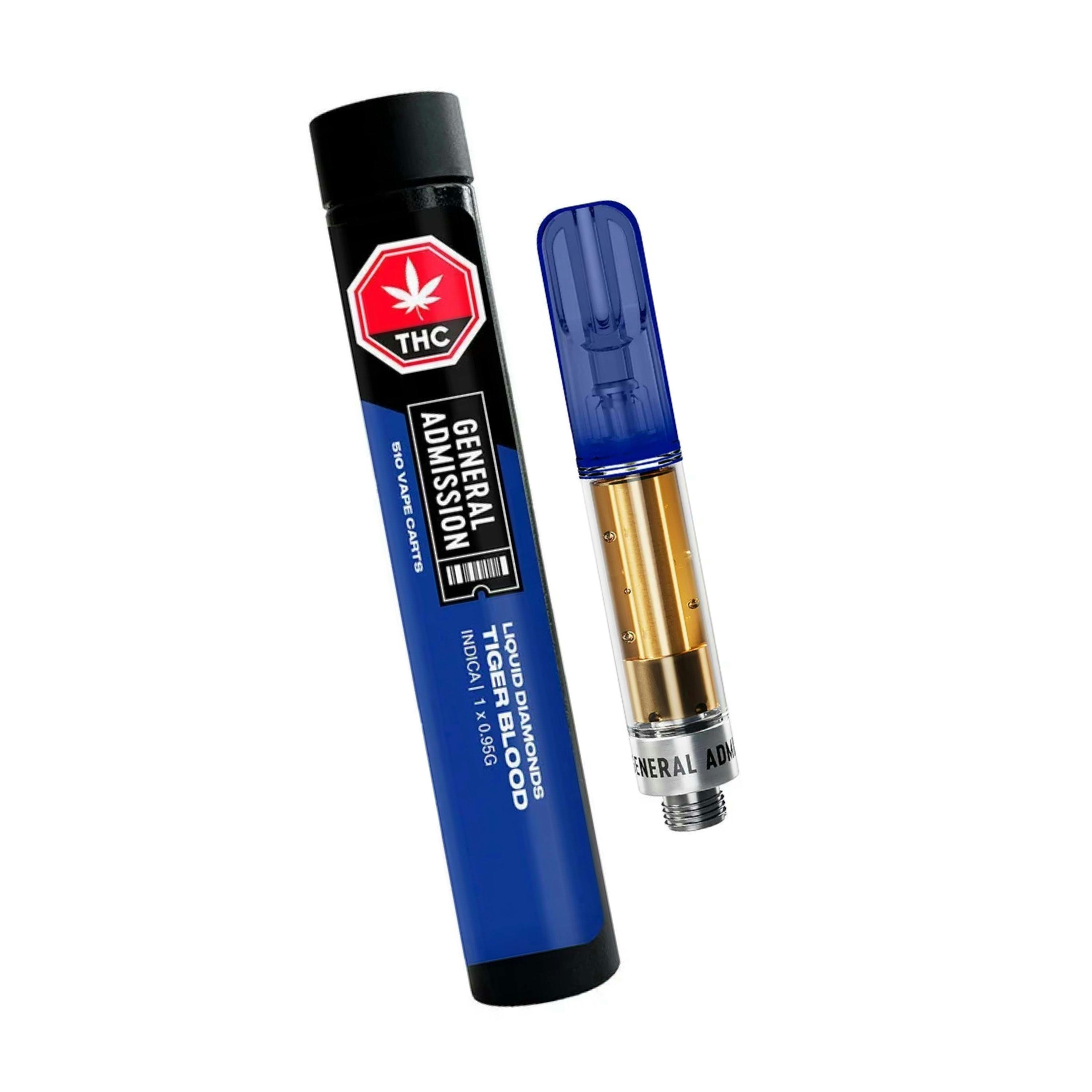 Tiger Blood Liquid Diamond 510 Thread Vape Cartridge 0.95g [General Admission]