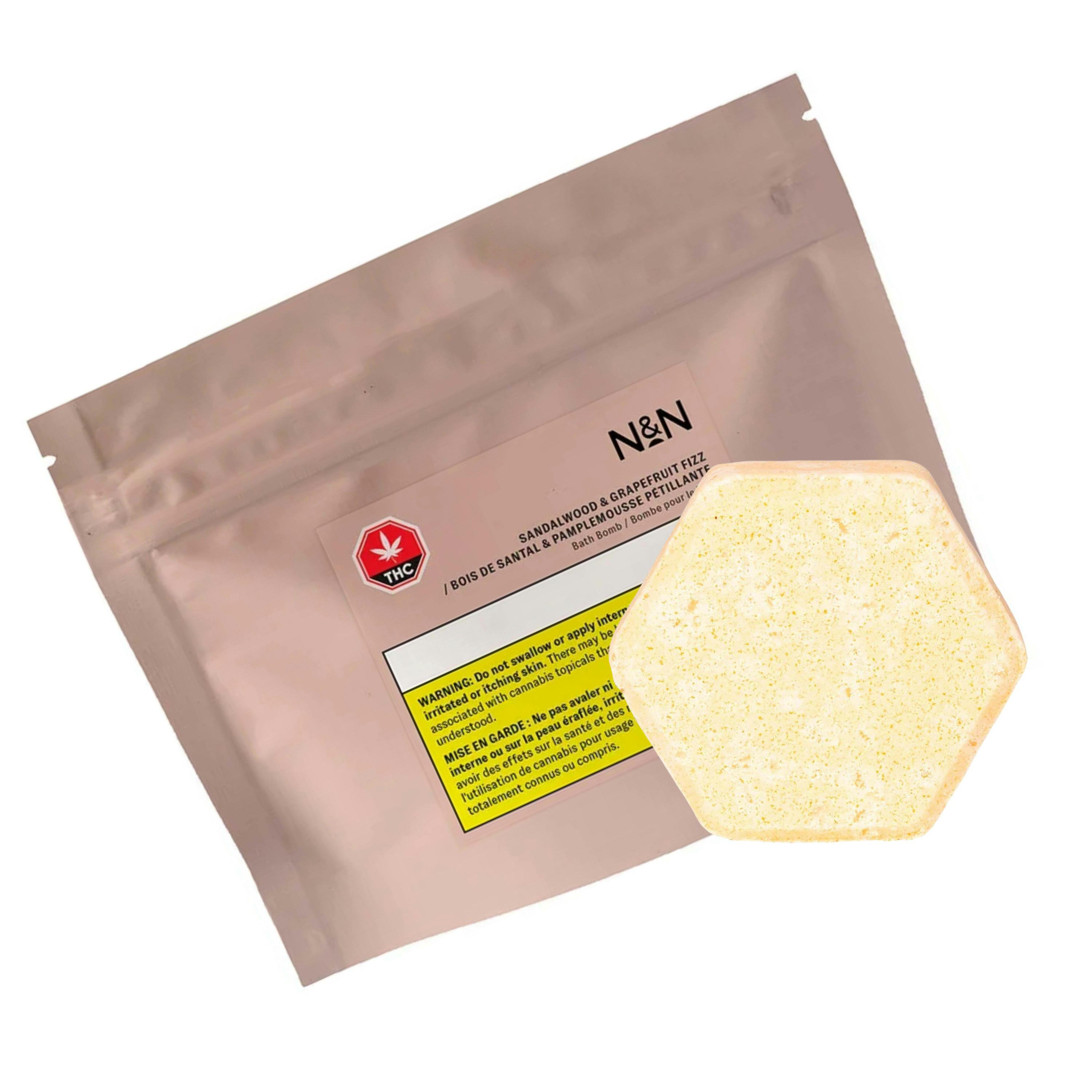 Sandalwood & Grapefruit Fizz Bath Bomb 85g [Noon & Night]