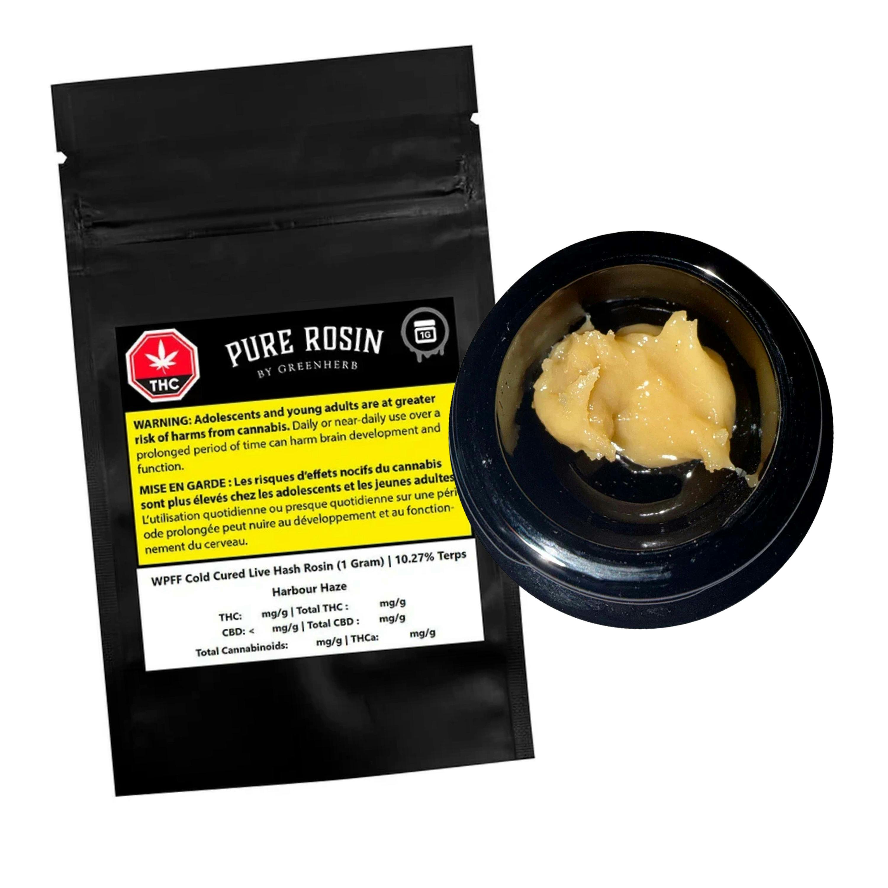 Cold Cured Live Hash Rosin - WPFF 1g Rosin by Pure Rosin