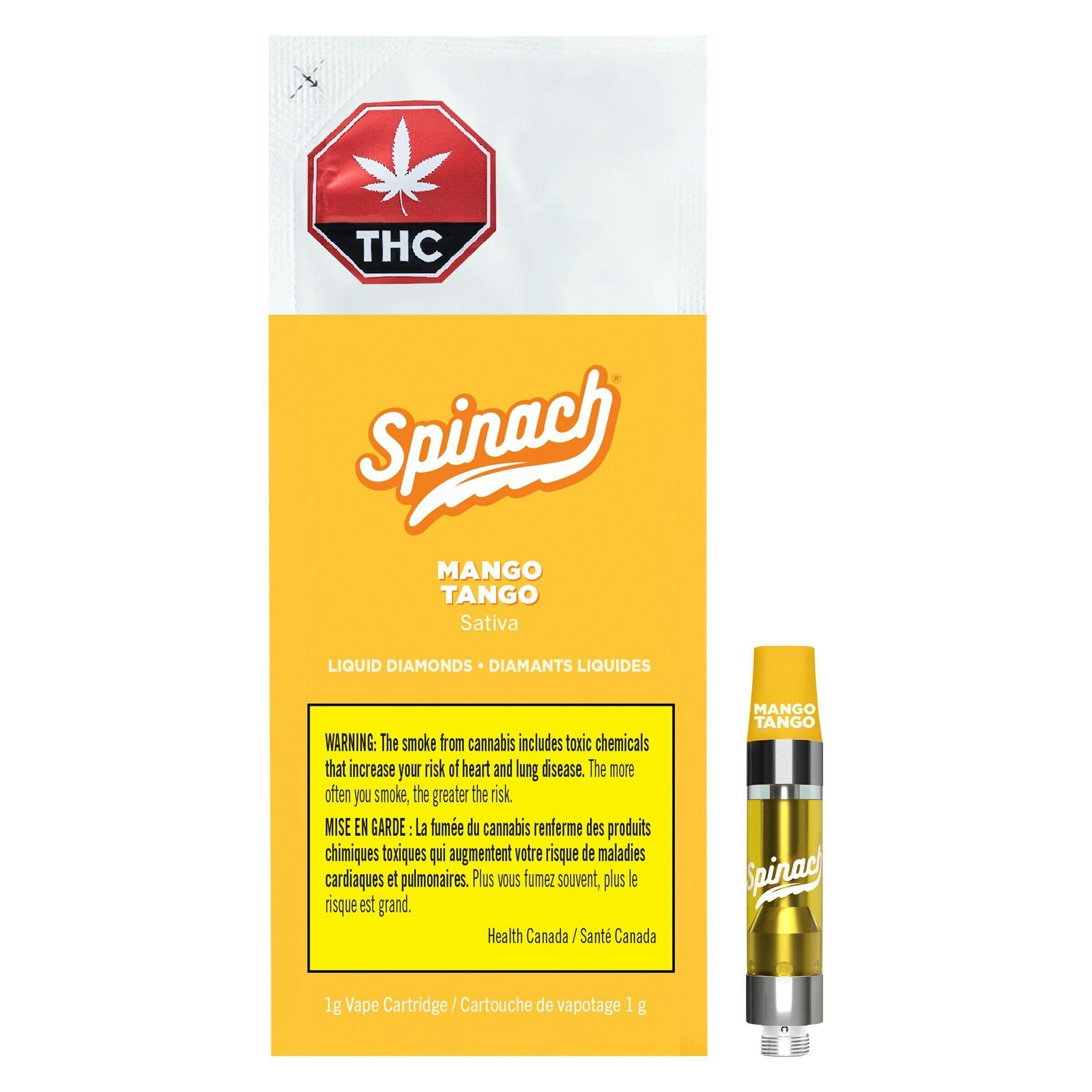 Mango Tango Liquid Diamonds 510 Thread Cartridge 1g [Spinach]