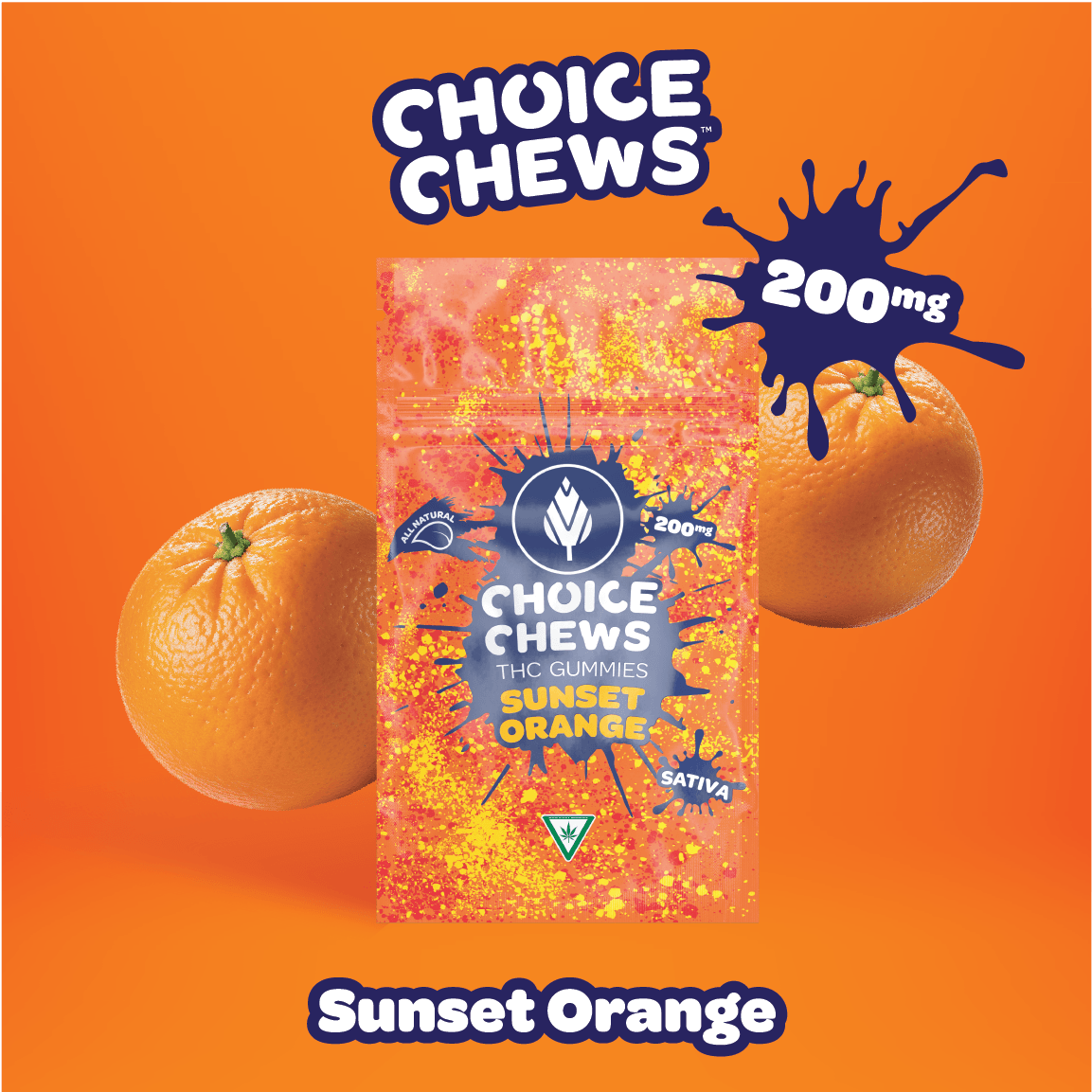 Sunset Orange | 200mg Edibles