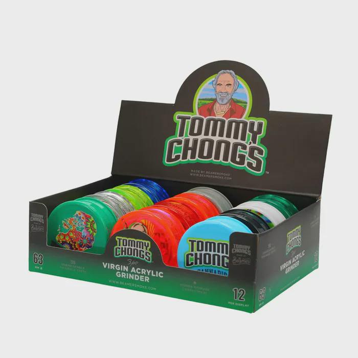 Grinder | 3-Piece, 63mm, Acrylic - Tommy Chong's at Dealz Cannabis Collective