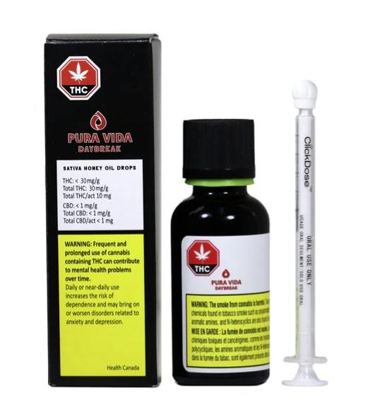 Daybreak Sativa Honey Oil - 30mg per 1ml - Pura Vida