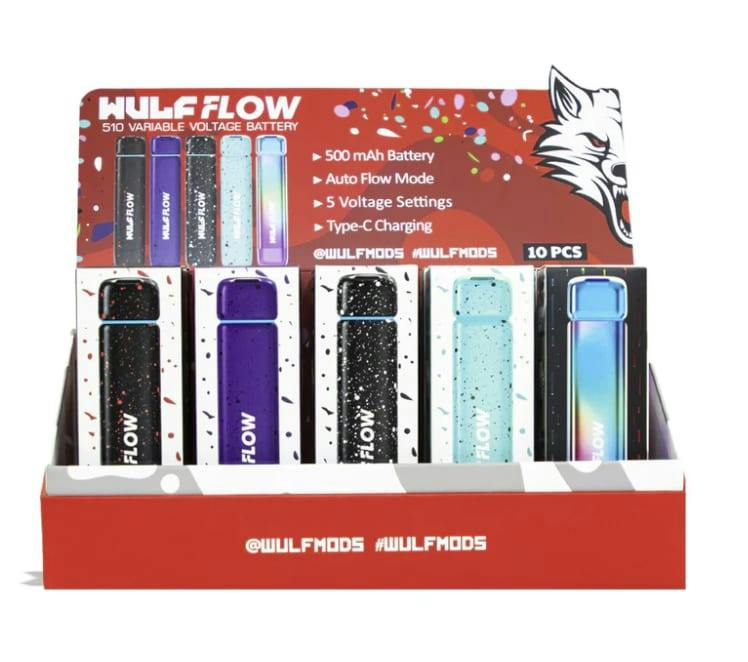 Wulf Mods Flow (Auto Flow) 510 Battery - Assorted Colours