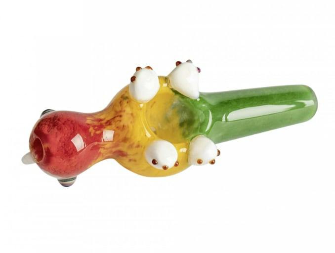 4.5" Dinosaur Jr. Hand Pipe - Rasta