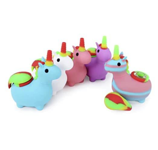 4.75" Unicorn Hand Pipe - White