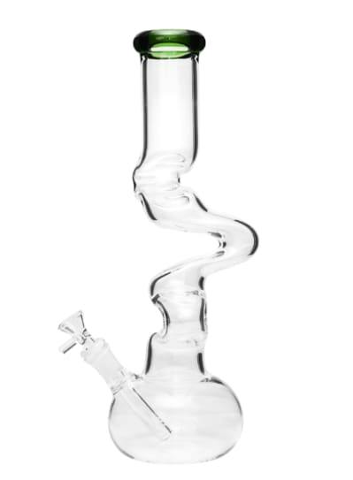 14" Arsenal Twisted Spiral Glass Bong