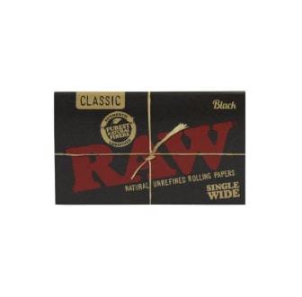 Raw Rolling Papers - Black Single Wide