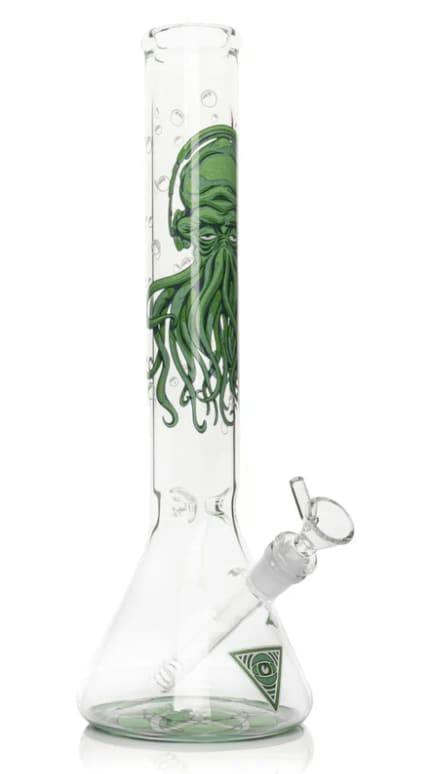 15" Glow-in-the-Dark Cthulhu Water Pipe