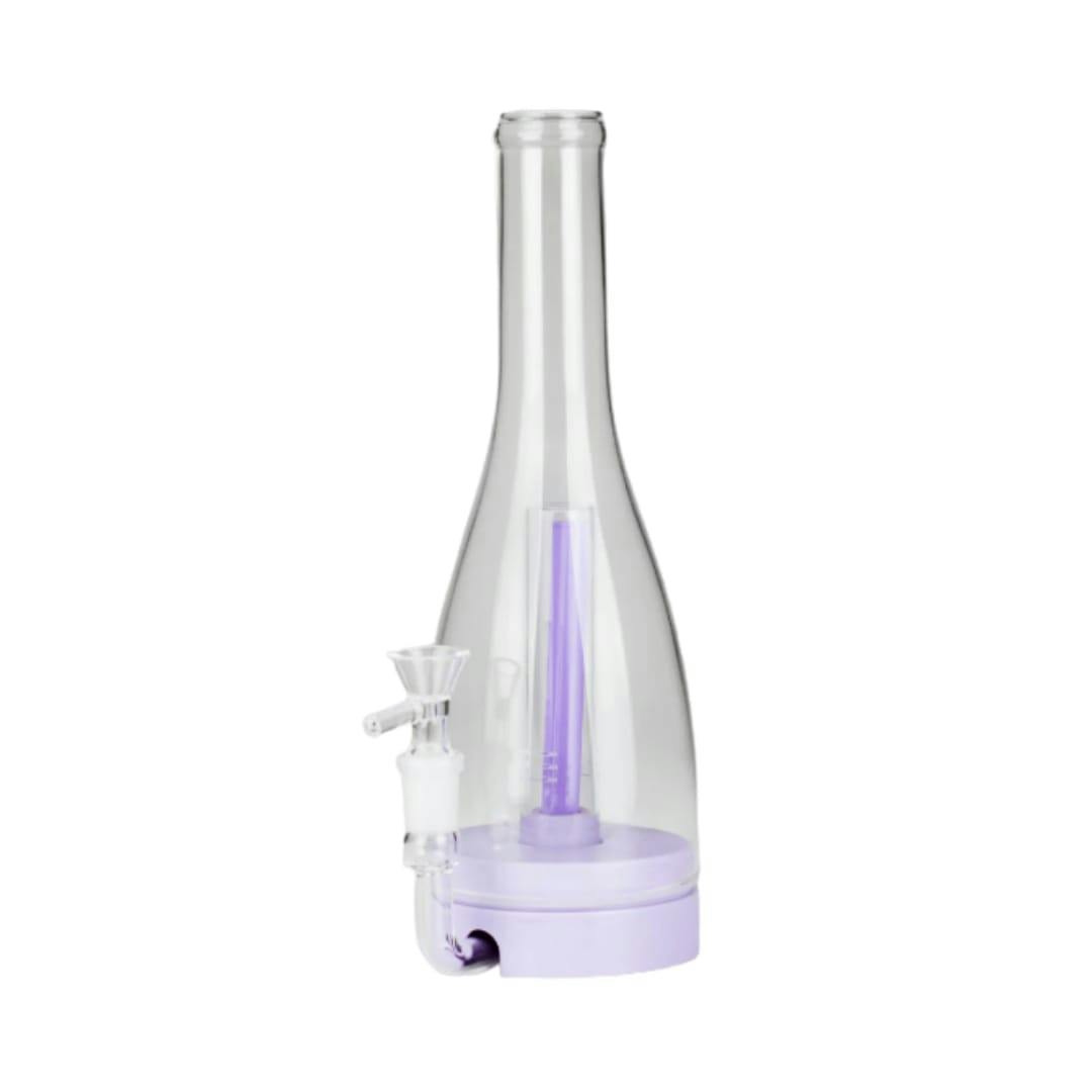 12" Easy-Clean Bird Bong (Removable Percolator 14mm Bowl Joint) - Purple