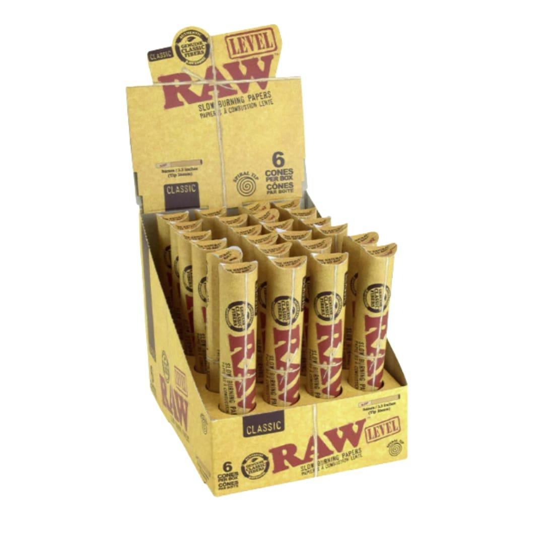 Raw Cones - Level Cones 84mm w/26mm Spiral Tip