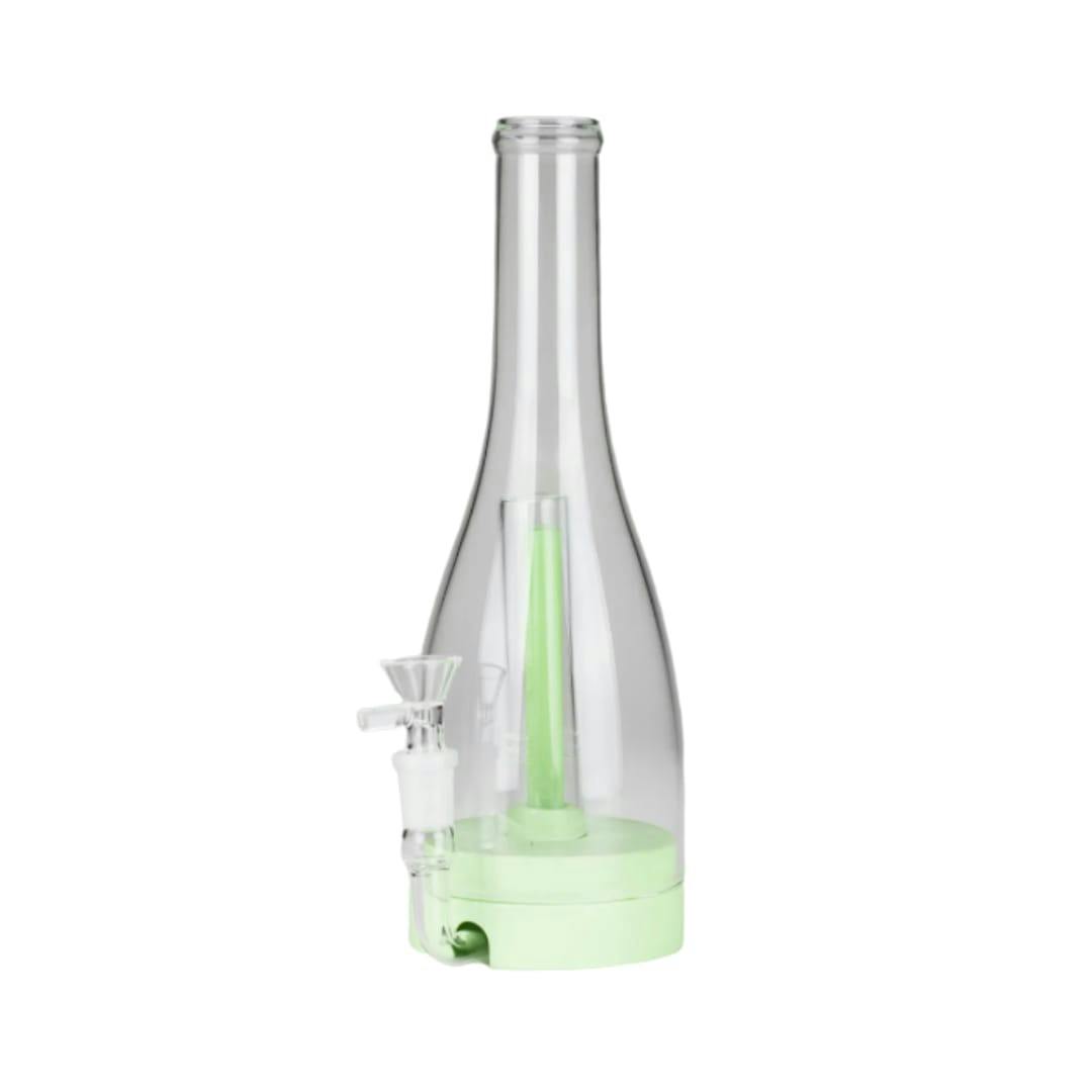 12" Easy-Clean Bird Bong (Removable Percolator 14mm Bowl Joint) - Green