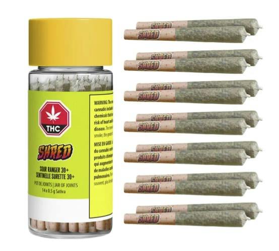 Sour Ranger Jar Of Joints Pre-Rolls - 14 x 0.5g