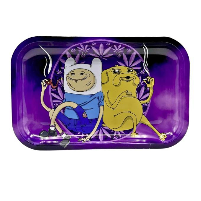Time For Adventure Metal Rolling Tray - Smoke Arsenal - Medium
