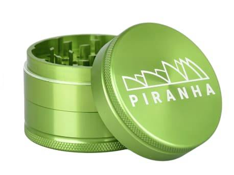 Piranha 3pc 56mm Grind-and-Store Aluminum Grinder - Green