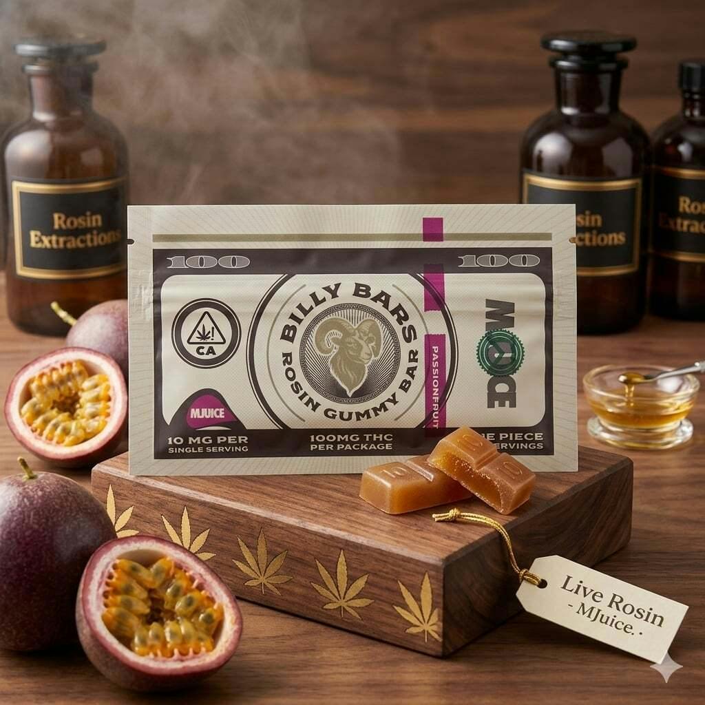 Mjuice - Billy Bars Passionfruit Rosin Gummies - Passionfruit