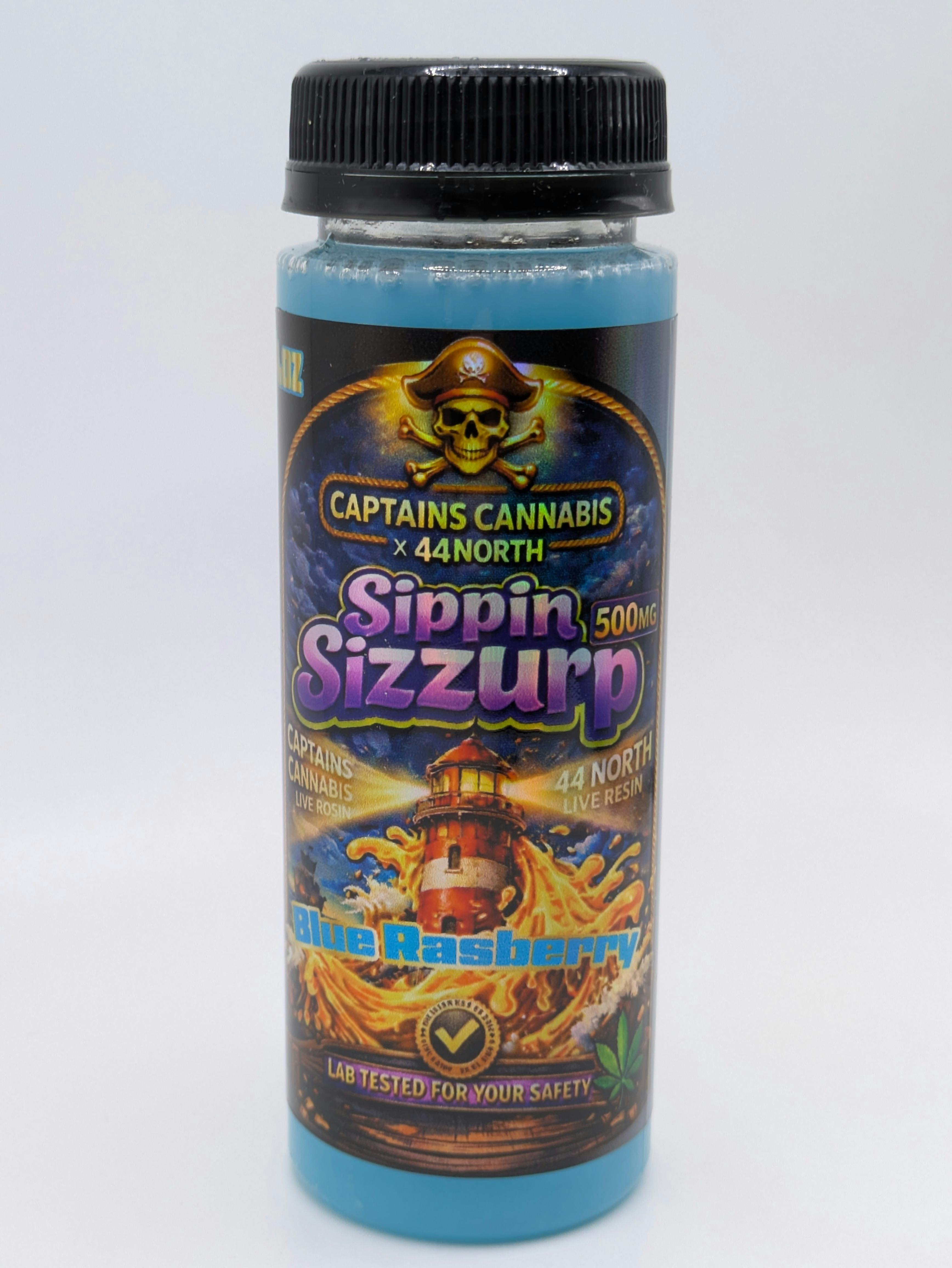 Blue Raspberry Full Spec THC Syrup - 500 Mg - 44 North x Captains Cannabis