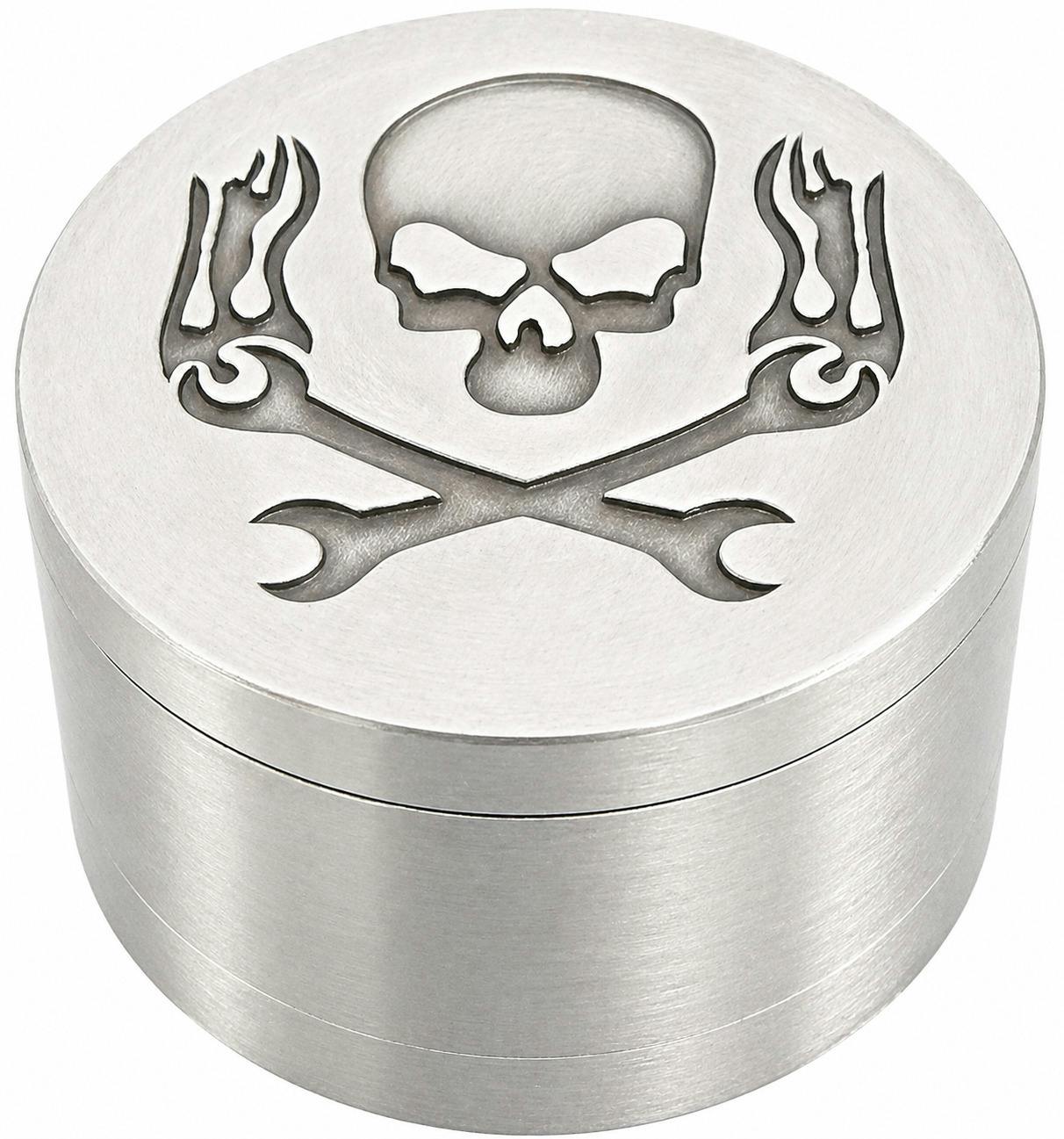 1.5" Metal Skulls and Bones Grinder