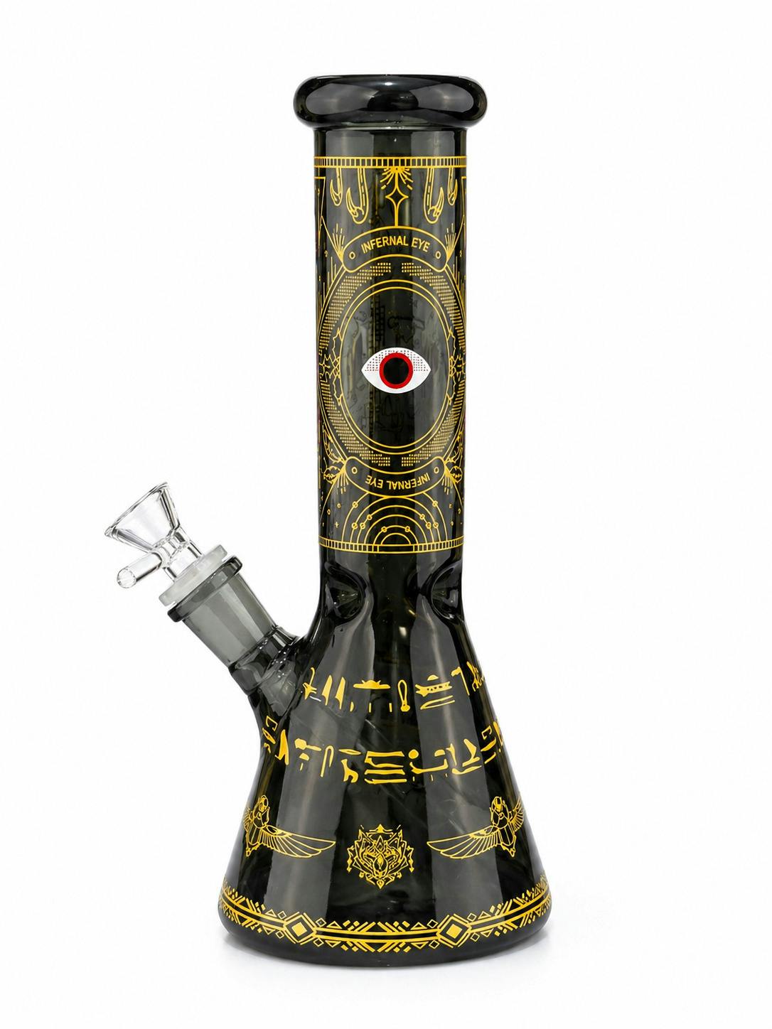 10" Glass Beaker Water Pipe Egyptian