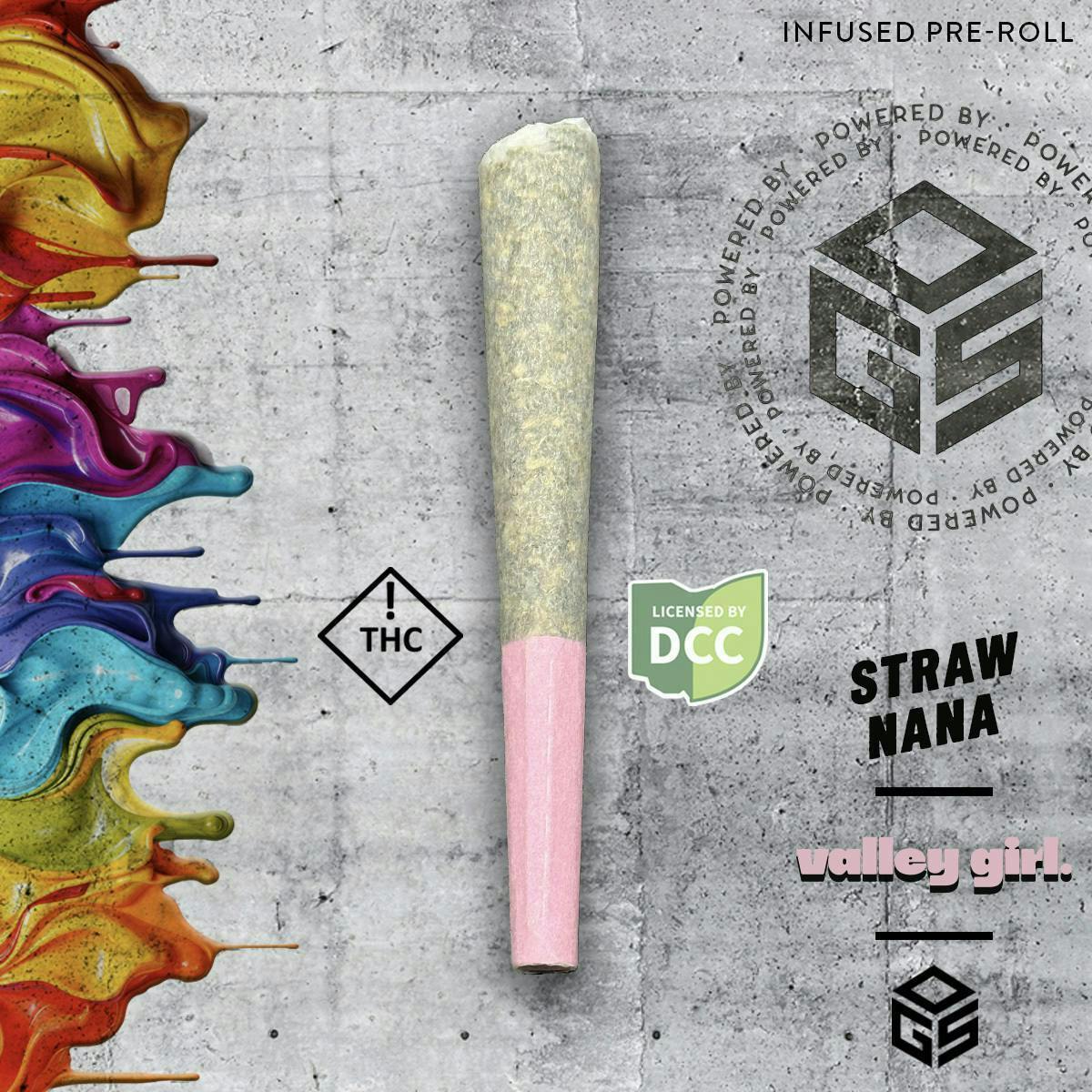 Valley Girl | Strawnana | 1g Infused Pre Roll at Therapy Cannabis - Cincinnati Dispensary