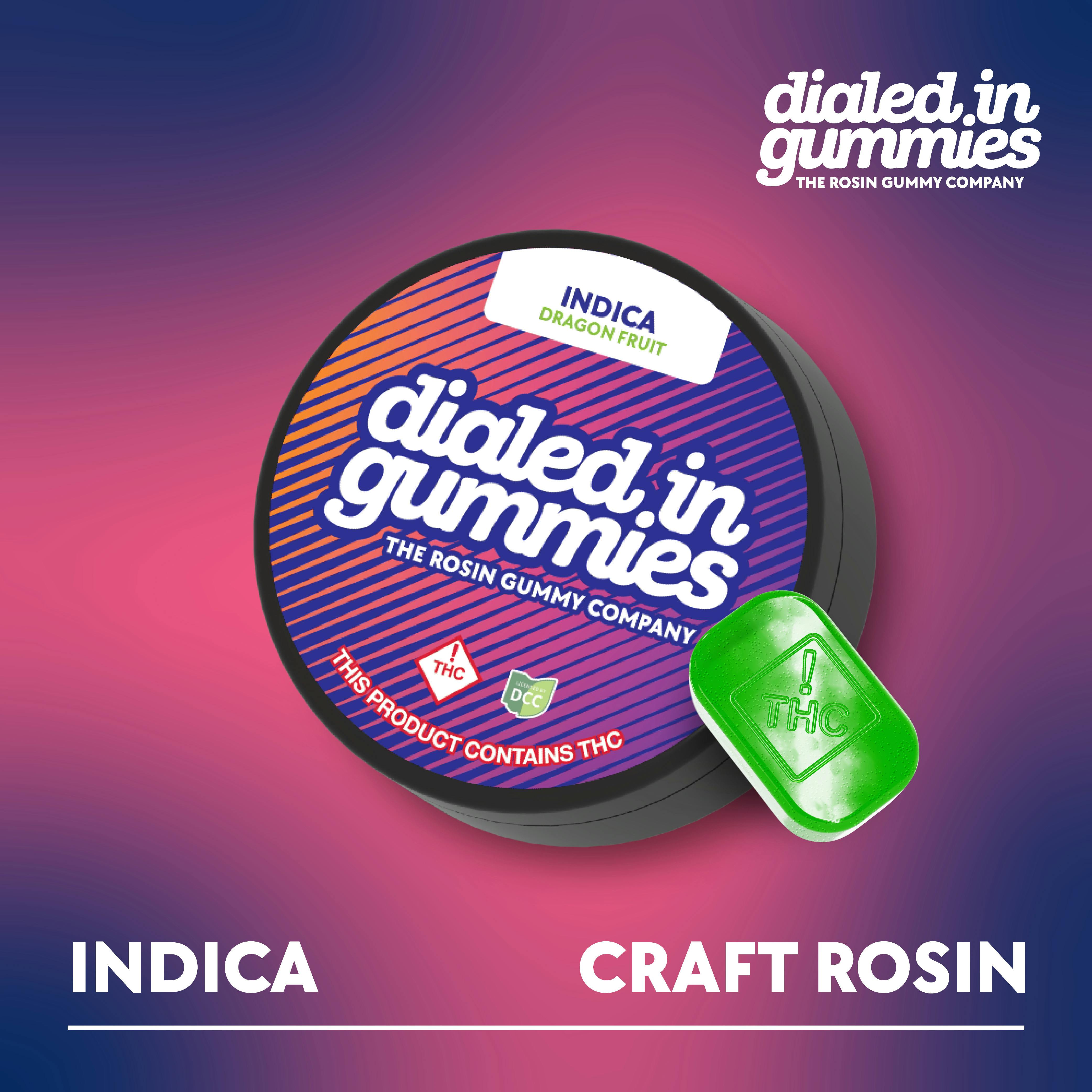 Dialed In | Dragon Fruit 10pc | 100mg Rosin Gummies