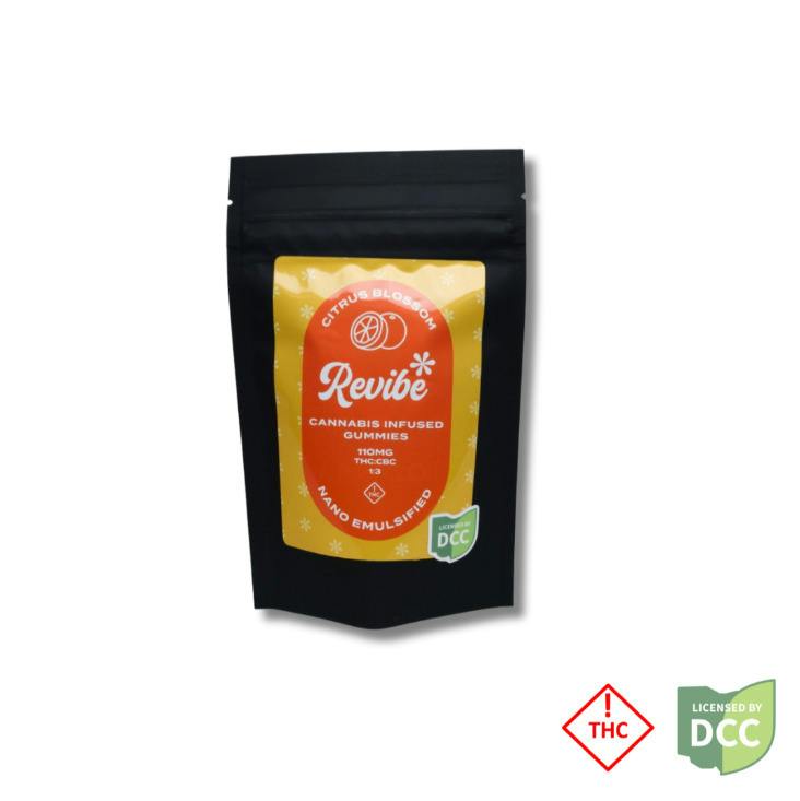 Revibe | Citrus Blossom +CBC 10pcs | 100mg Nano Gummies at Therapy Cannabis - Cincinnati Dispensary