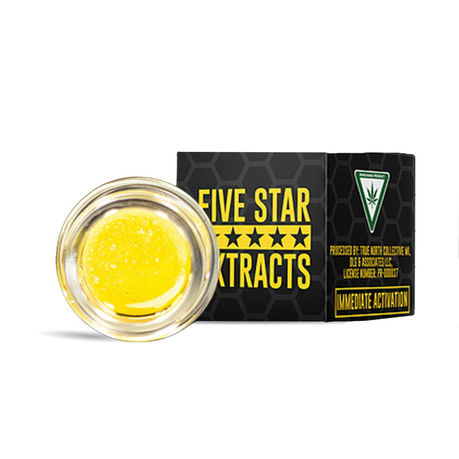Five Star Extracts | Permanent Rainbow Runtz | 1g Cured Badder | REC
