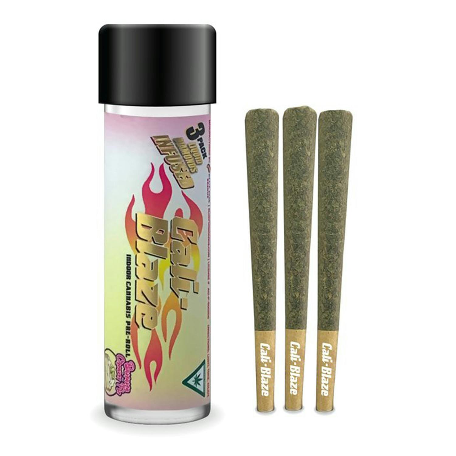 Cali Blaze | Baja Blaze | 1g - 3pk (3g) Infused Tarantula Preroll Pack | REC