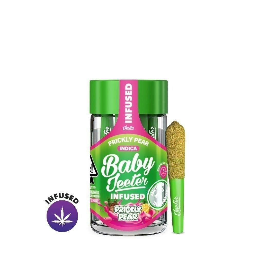 Baby Jeeter | Prickly Pear | 0.5g - 5pk (2.5g) Infused Preroll Pack | REC