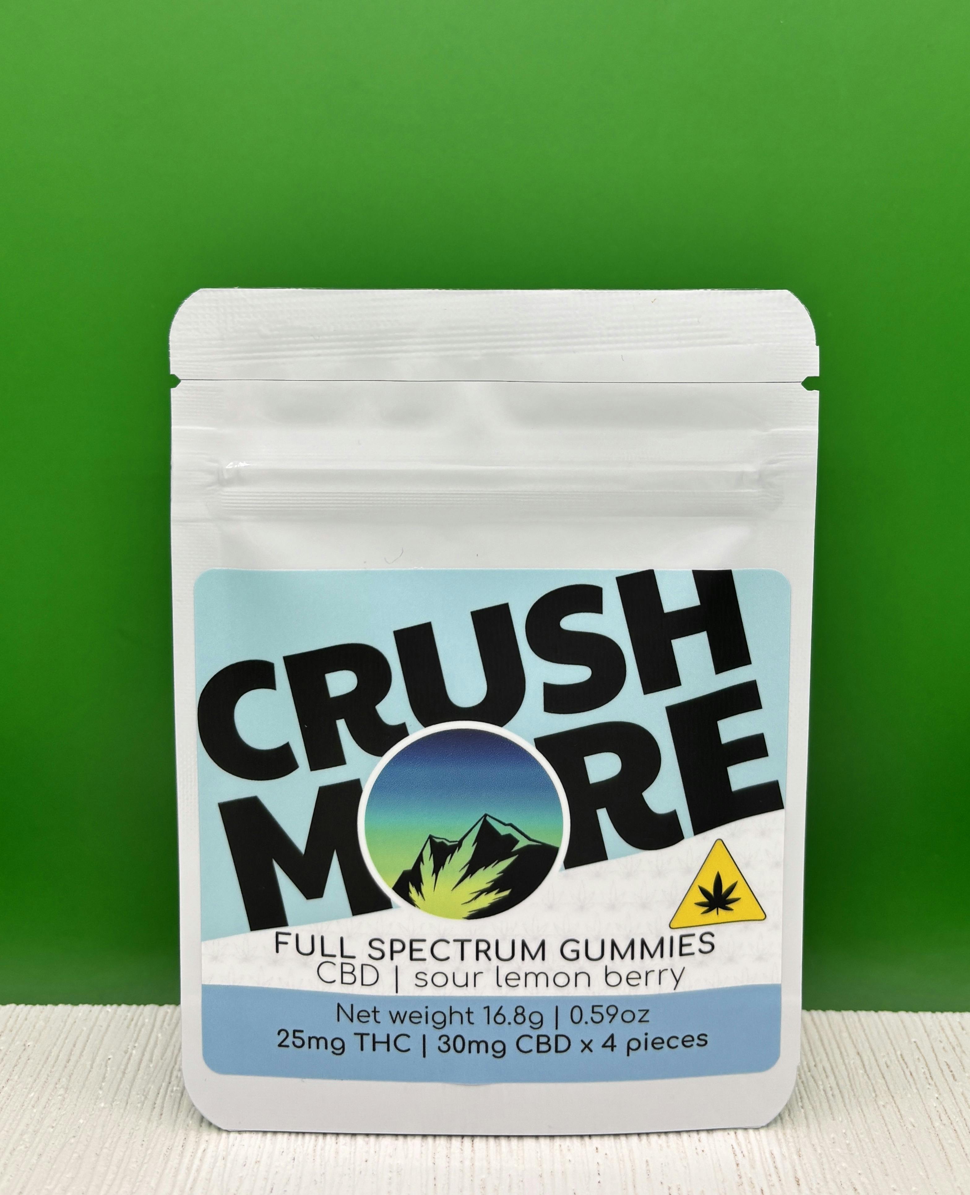 Lemon Berry Gummies by Crushmore 25mg 4 Pack | Hybrid