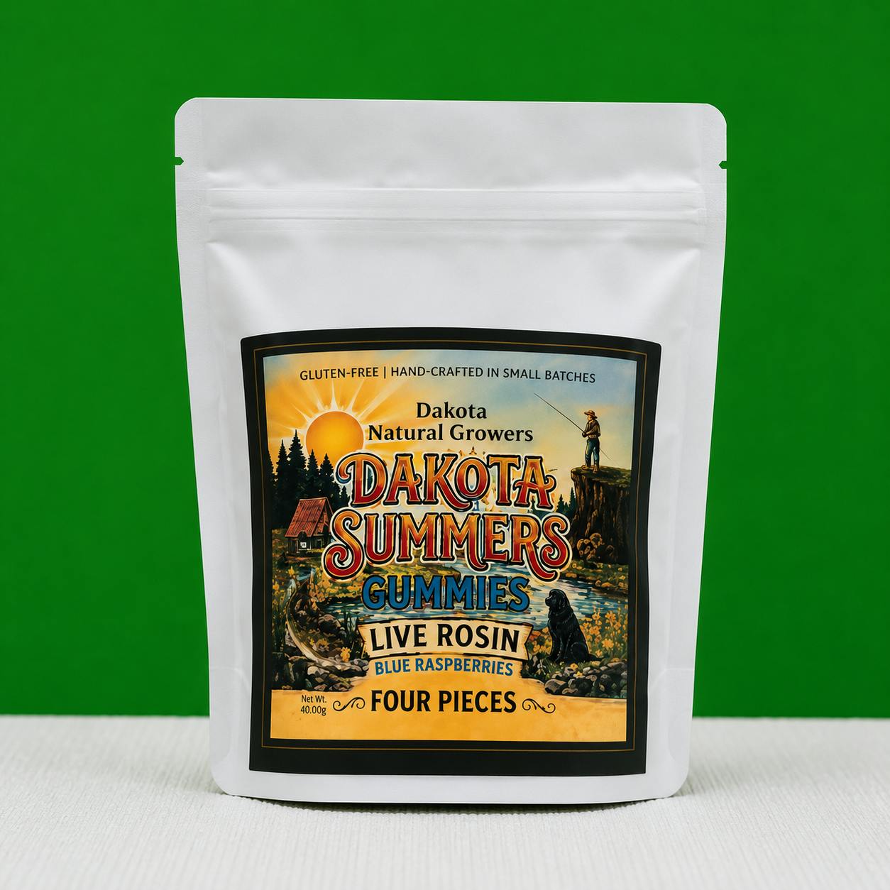 Dakota Summers Blue Raspberry Gummies by DNG 25mg 4 Pack | Indica at Dakota Health and Wellness
