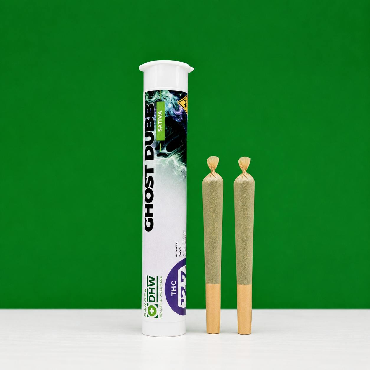 Ghost Dubb by DHW .5g Pre Roll 2 Pack | Sativa at Dakota Health and Wellness