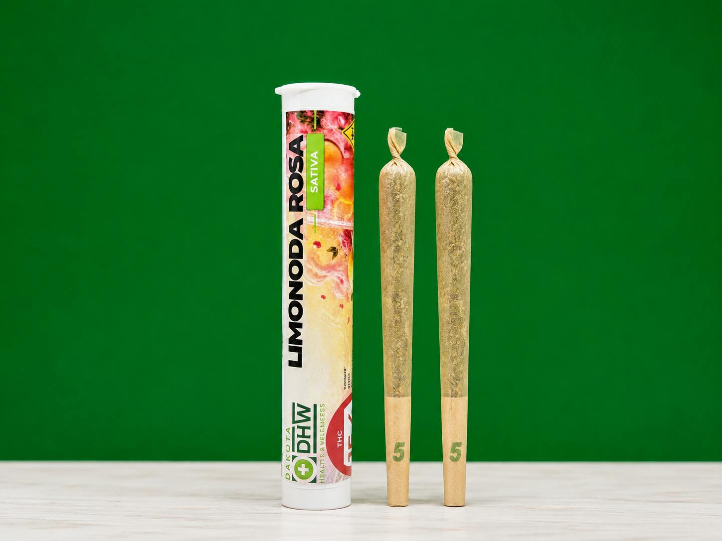 Limonoda Rosa by DHW .5g Pre Roll 2ct | Sativa at Dakota Health and Wellness