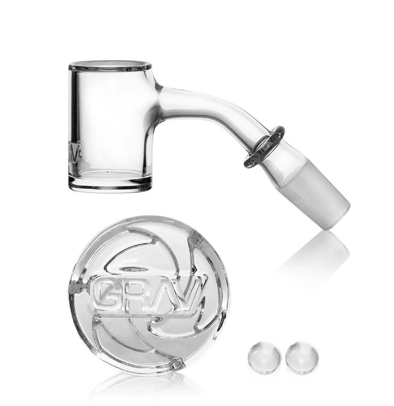 Grav | 14mm 45° Seamless Quartz Banger Set