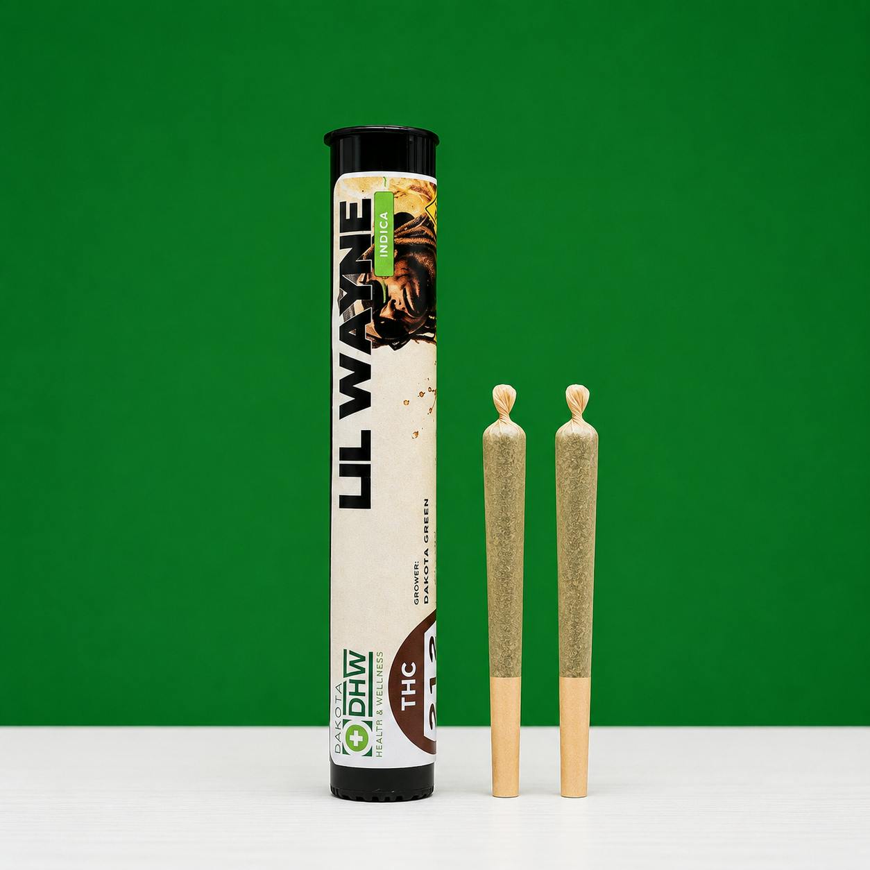 Lil Wayne by Dakota Green Terp Ranch .5g Pre Roll 2 Pack | Indica at Dakota Health and Wellness