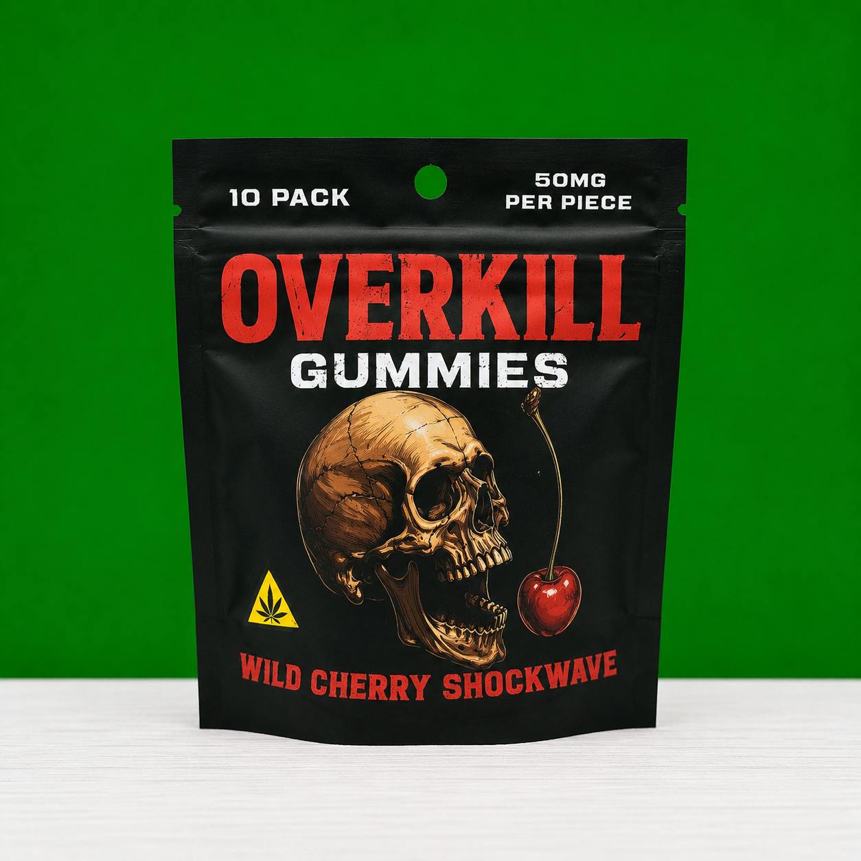 OverKill Wild Cherry Gummies 50mg