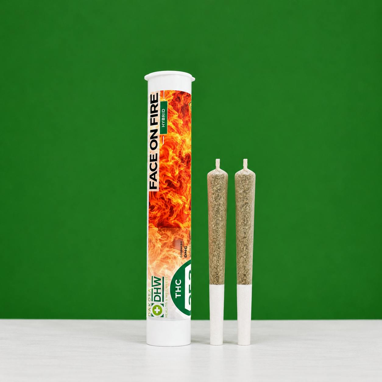 Face on Fire by DHW 1g Pre Roll | Hybrid at Dakota Health and Wellness
