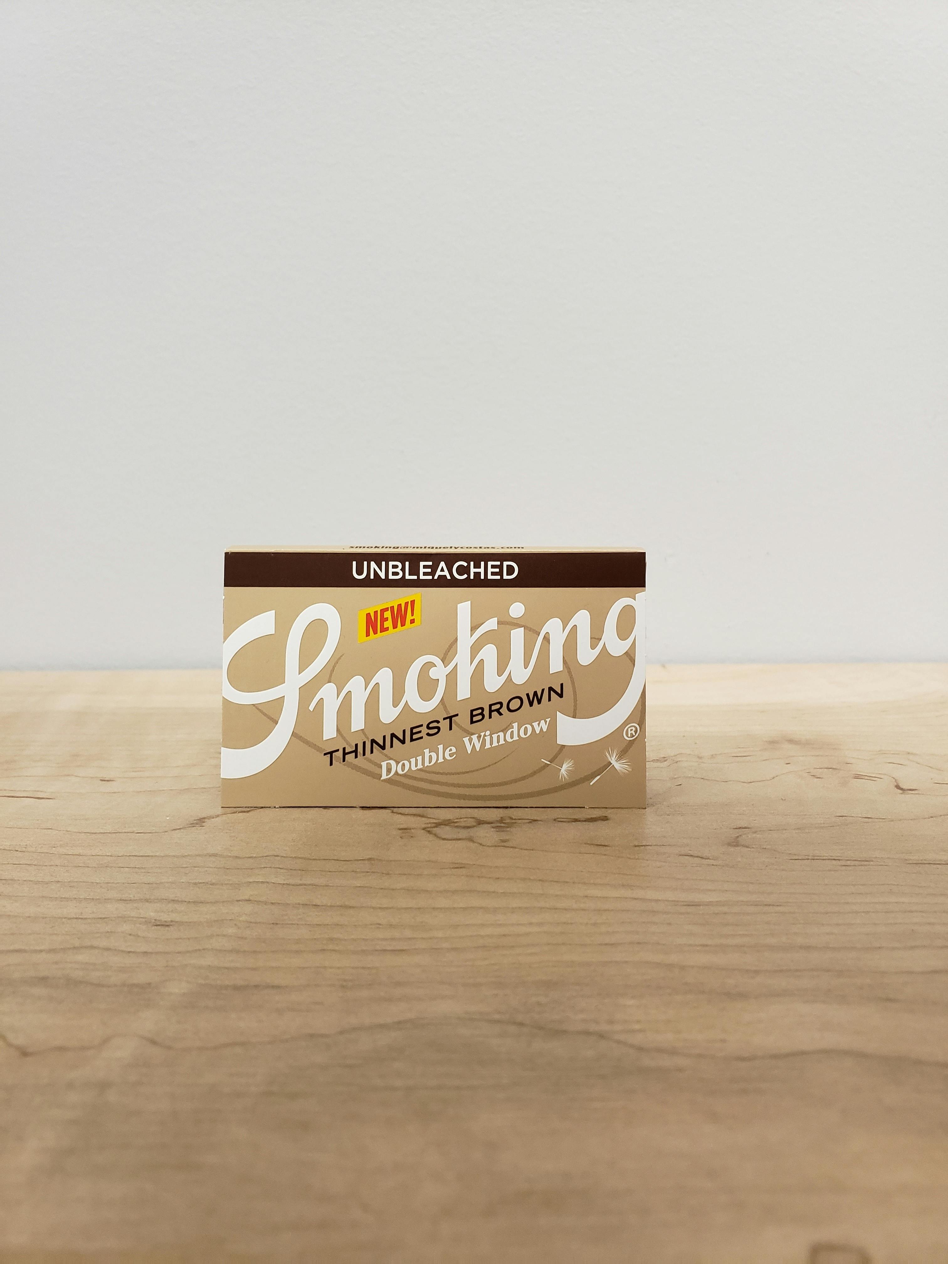 Smoking - THINNEST Unbleached - Single - Double Feed
